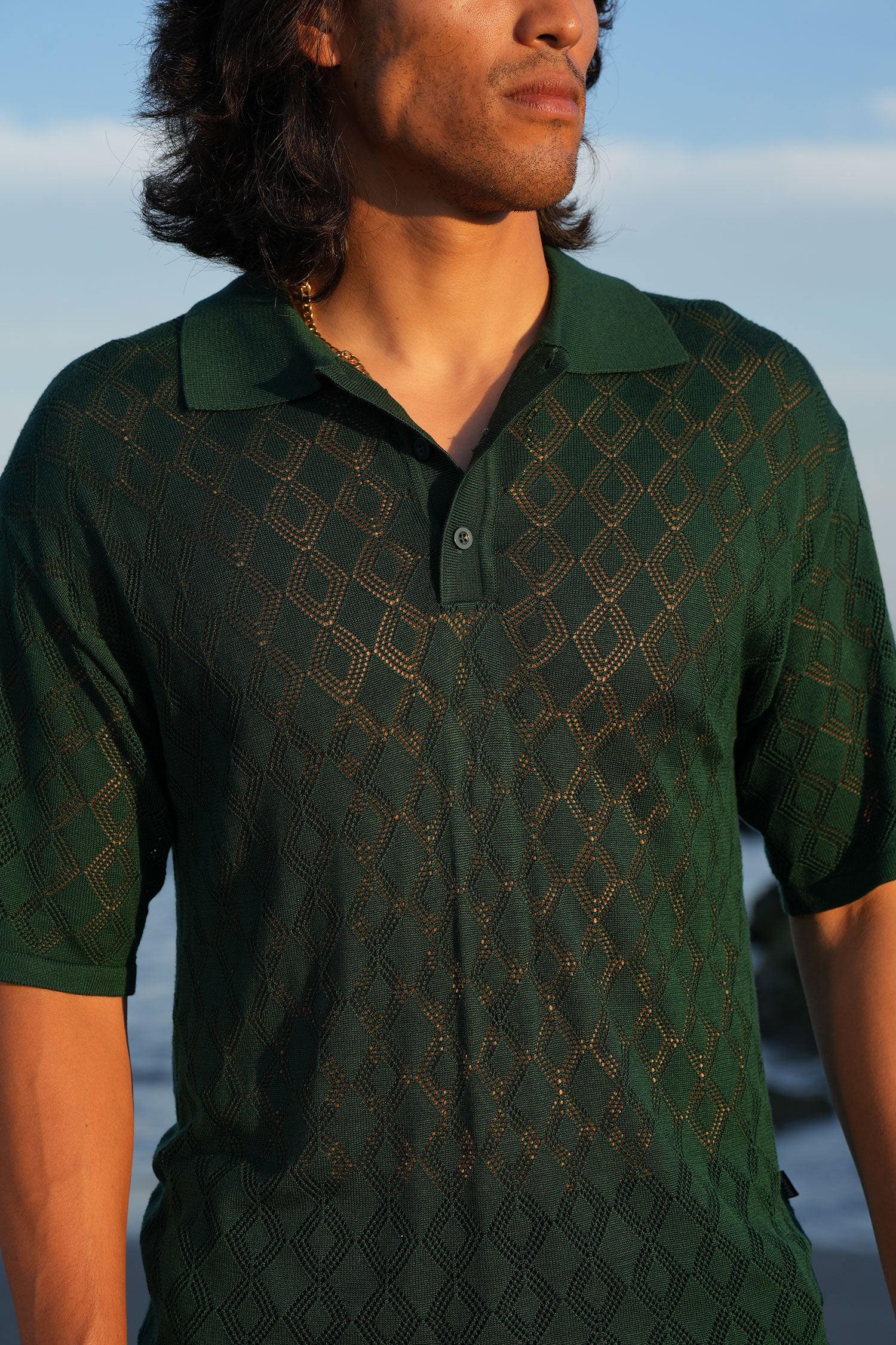 Lagos Geometric Polo Shirt - Image 7