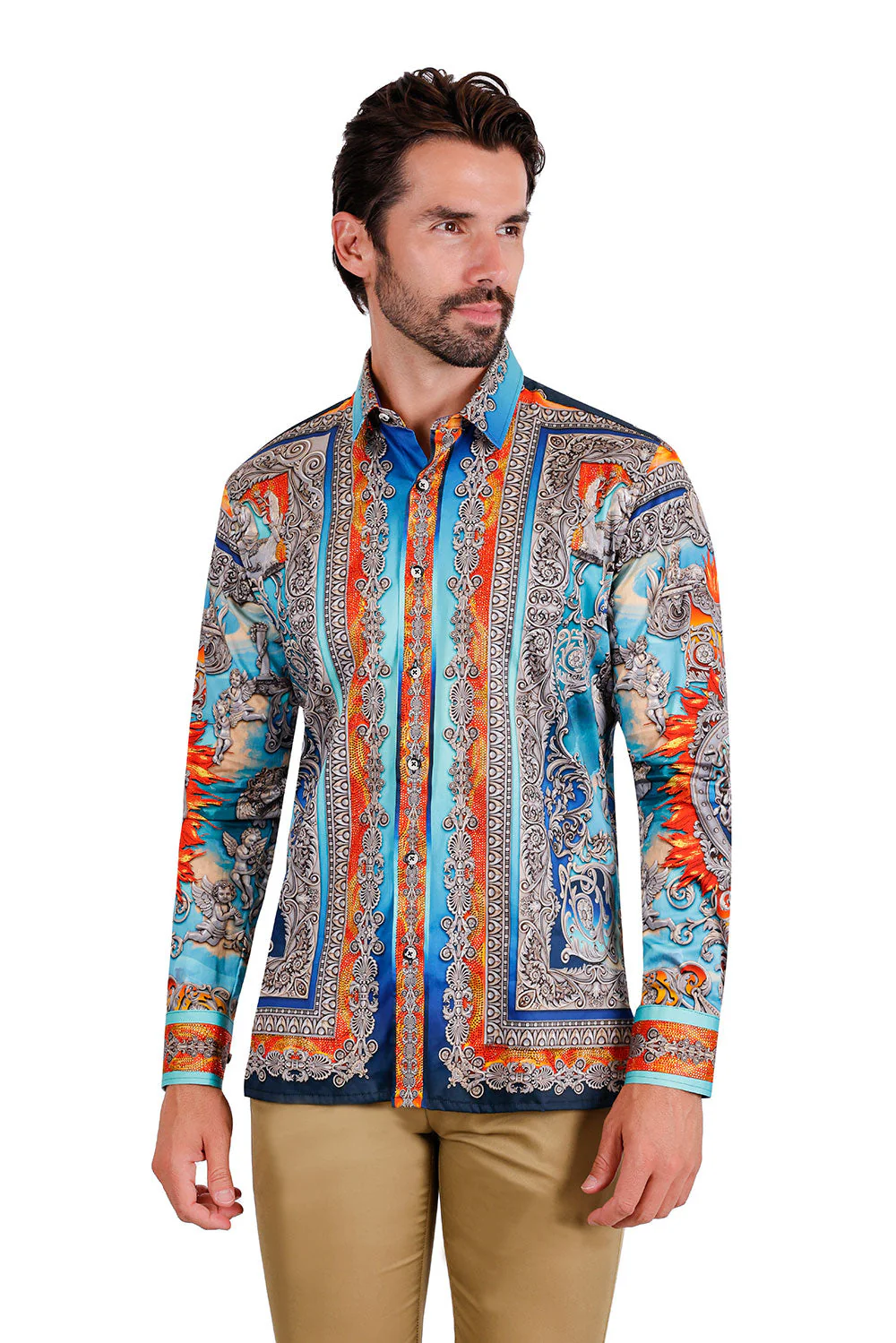 Leaning Mode Rhinestone Long Sleeve Shirt - Image 10