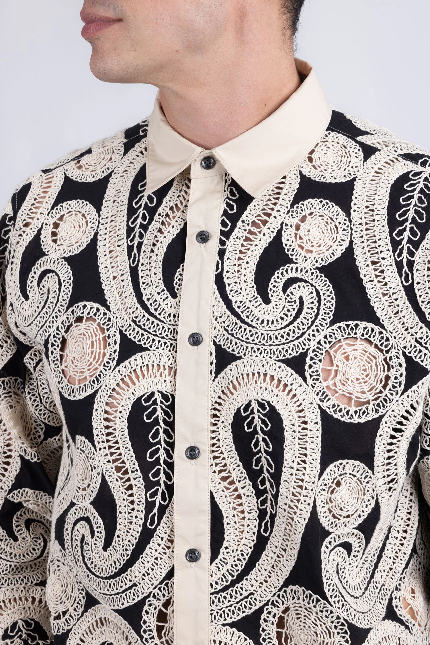 Lorenzo Embroidery Paisley Long Sleeve Shirt - Image 7
