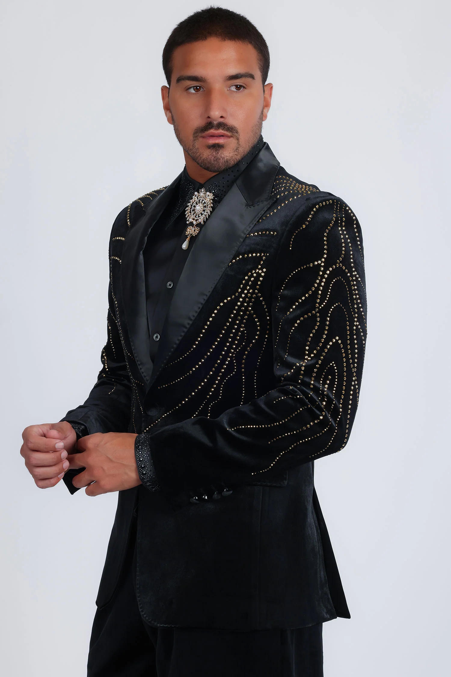 Luxe Velocity Rhinestone Blazer - Image 13