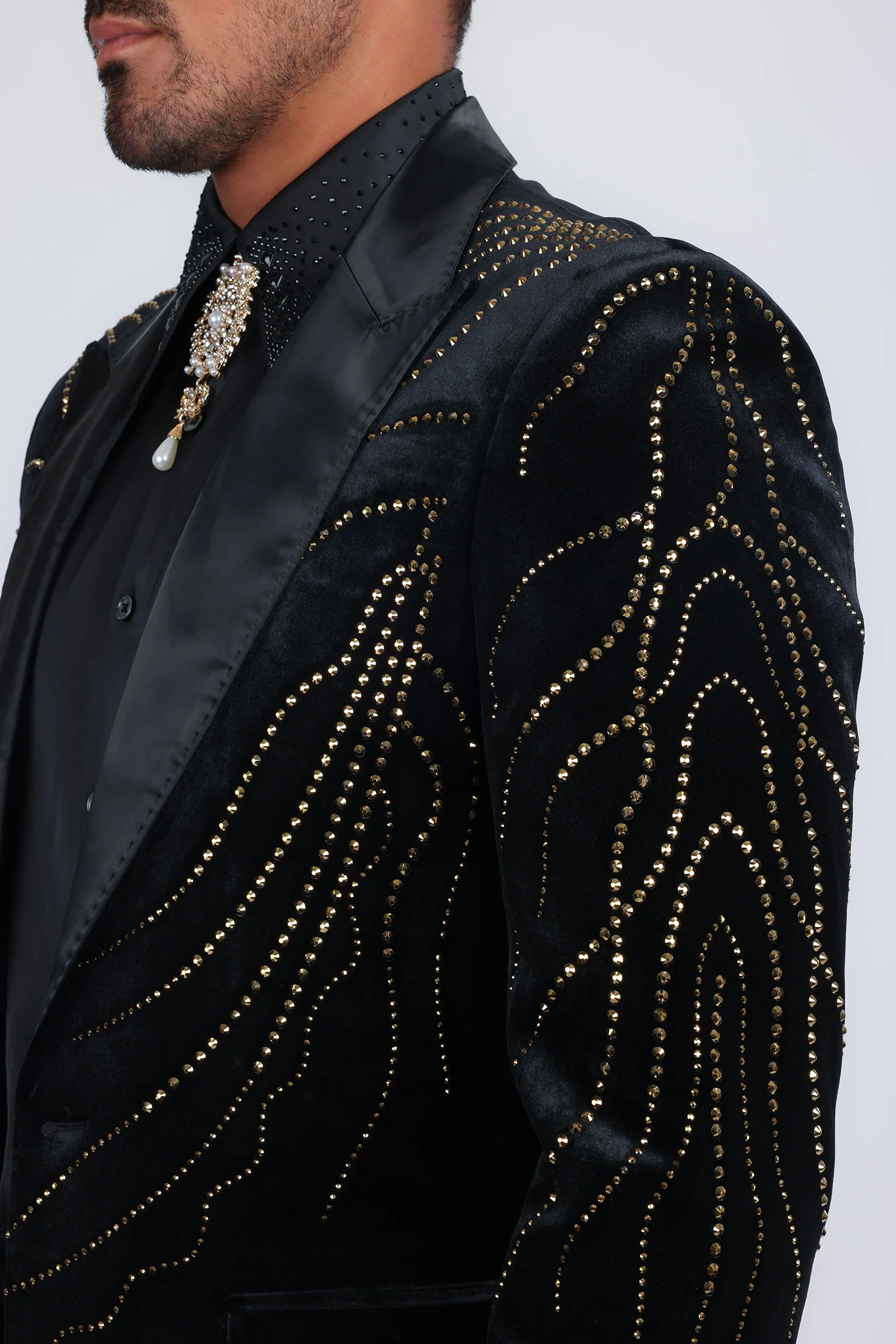 Luxe Velocity Rhinestone Blazer - Image 19