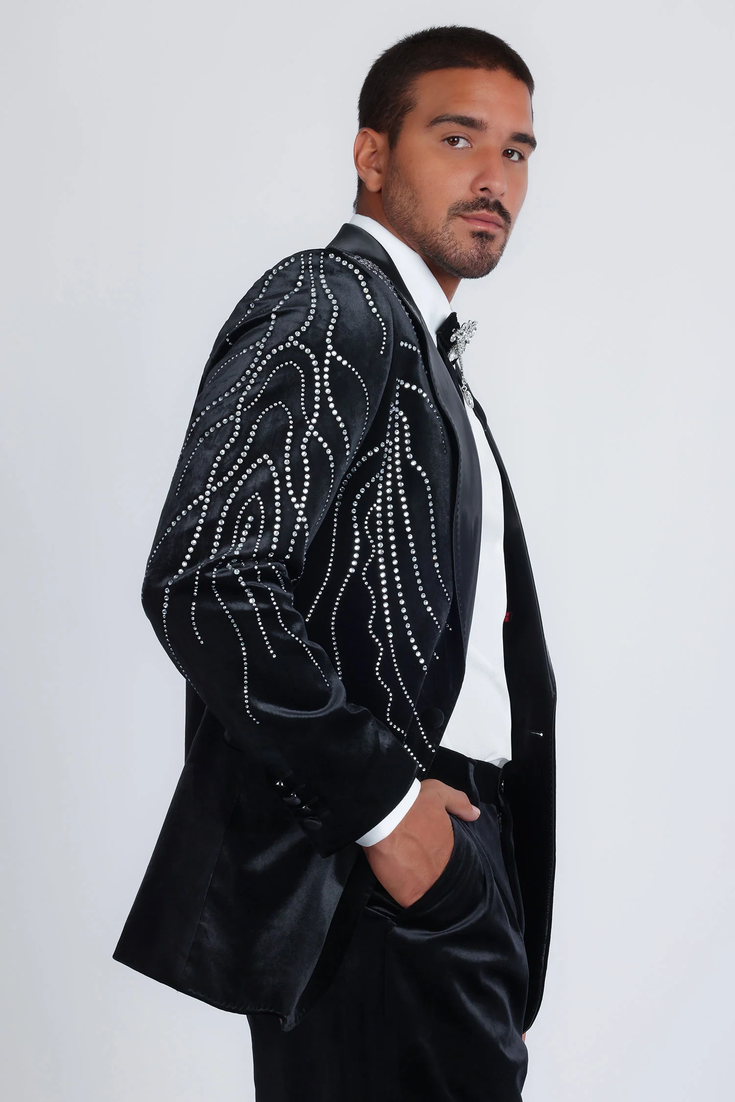 Luxe Velocity Rhinestone Blazer - Image 23