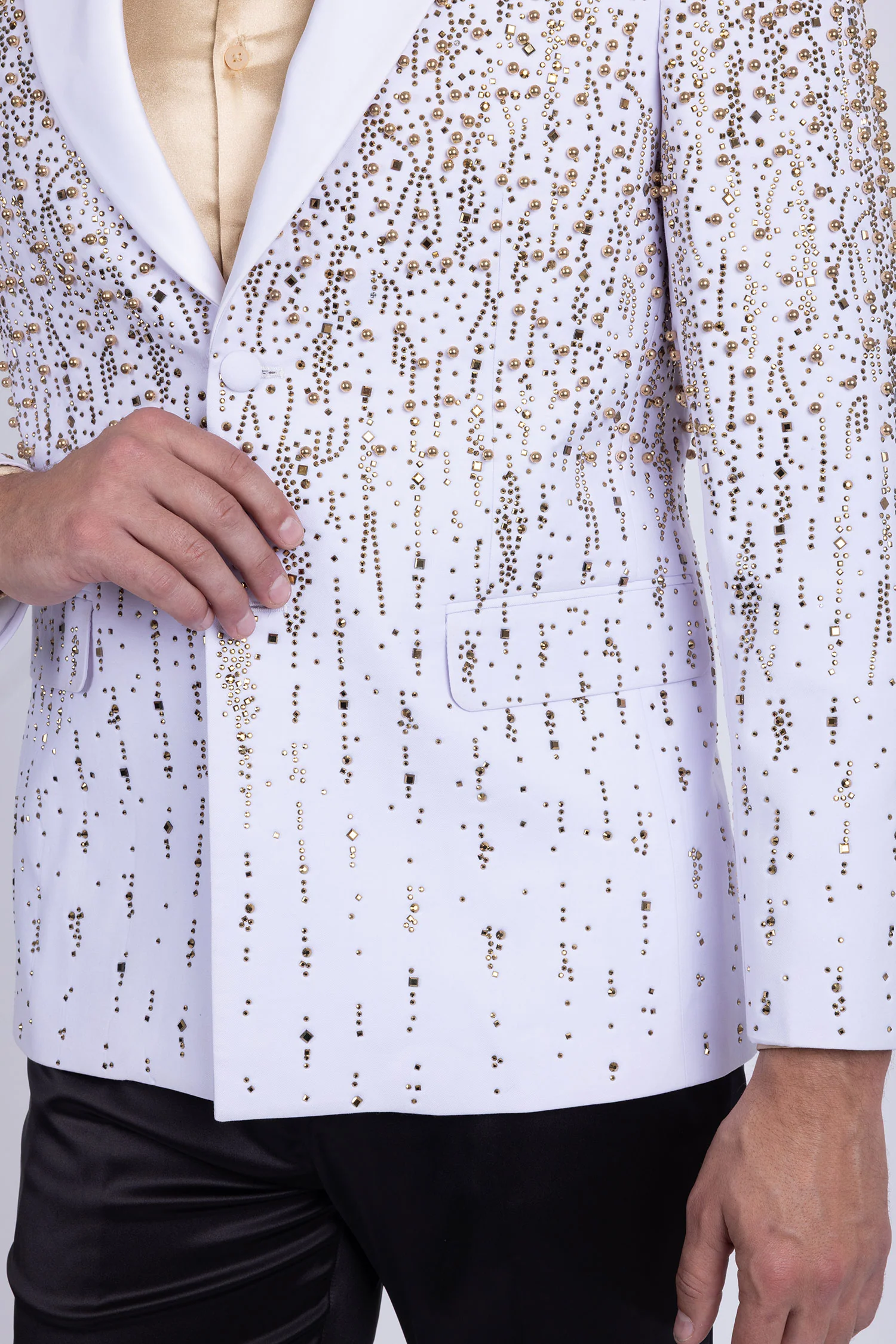 Midnight Rain Rhinestone Blazer - Image 13