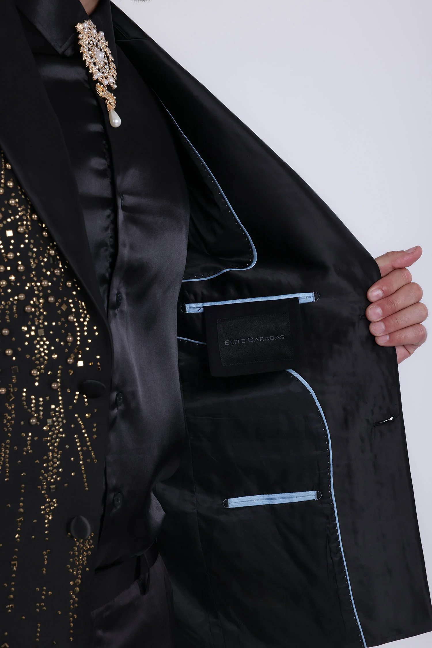 Midnight Rain Rhinestone Blazer - Image 32