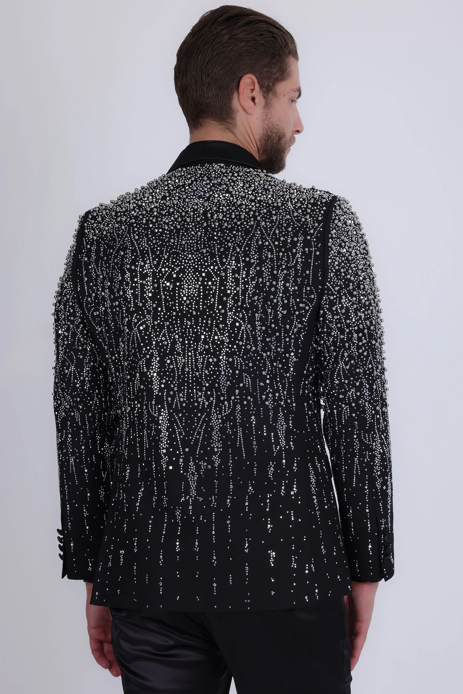 Midnight Rain Rhinestone Blazer - Image 37