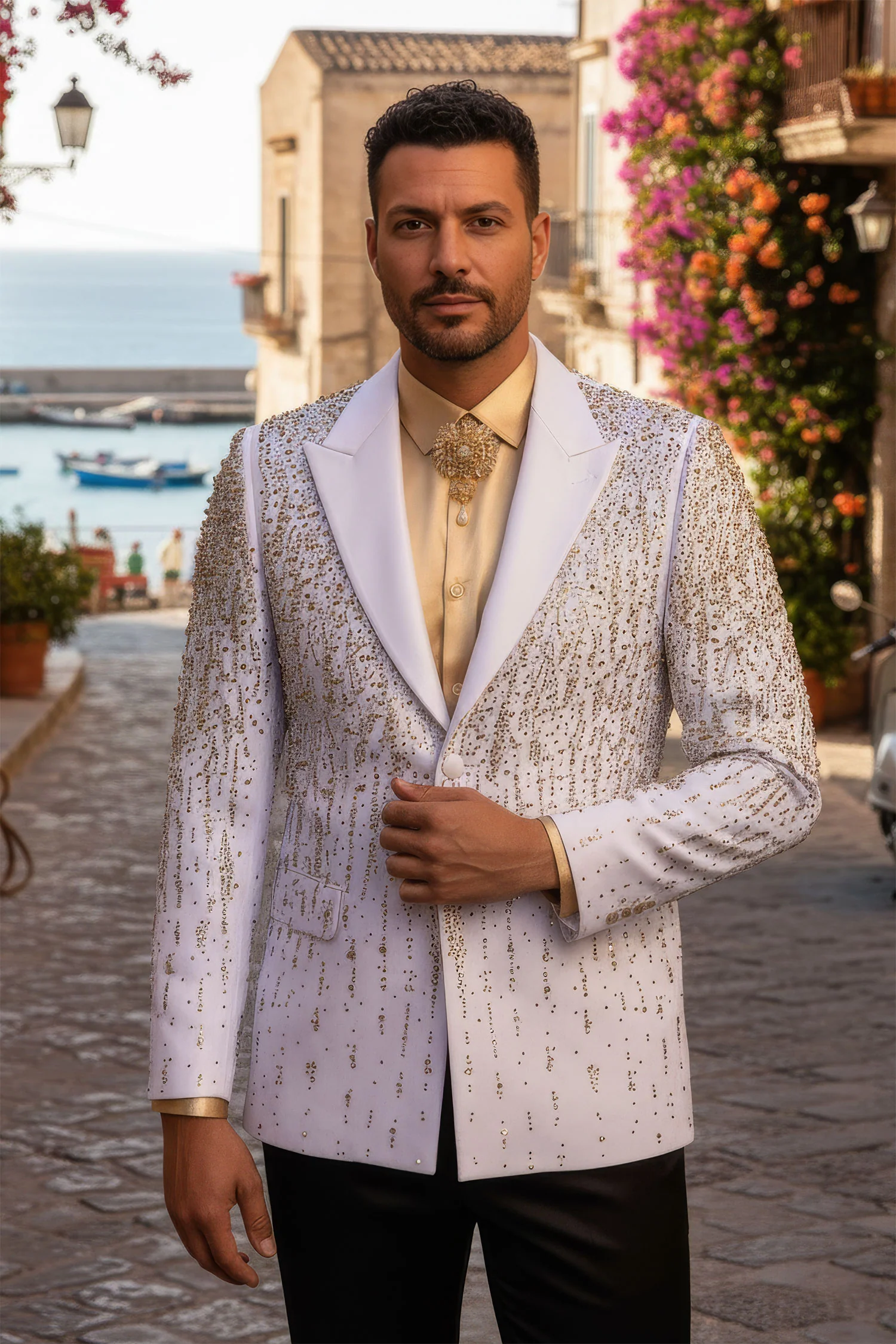 Midnight Rain Rhinestone Blazer - Image 6