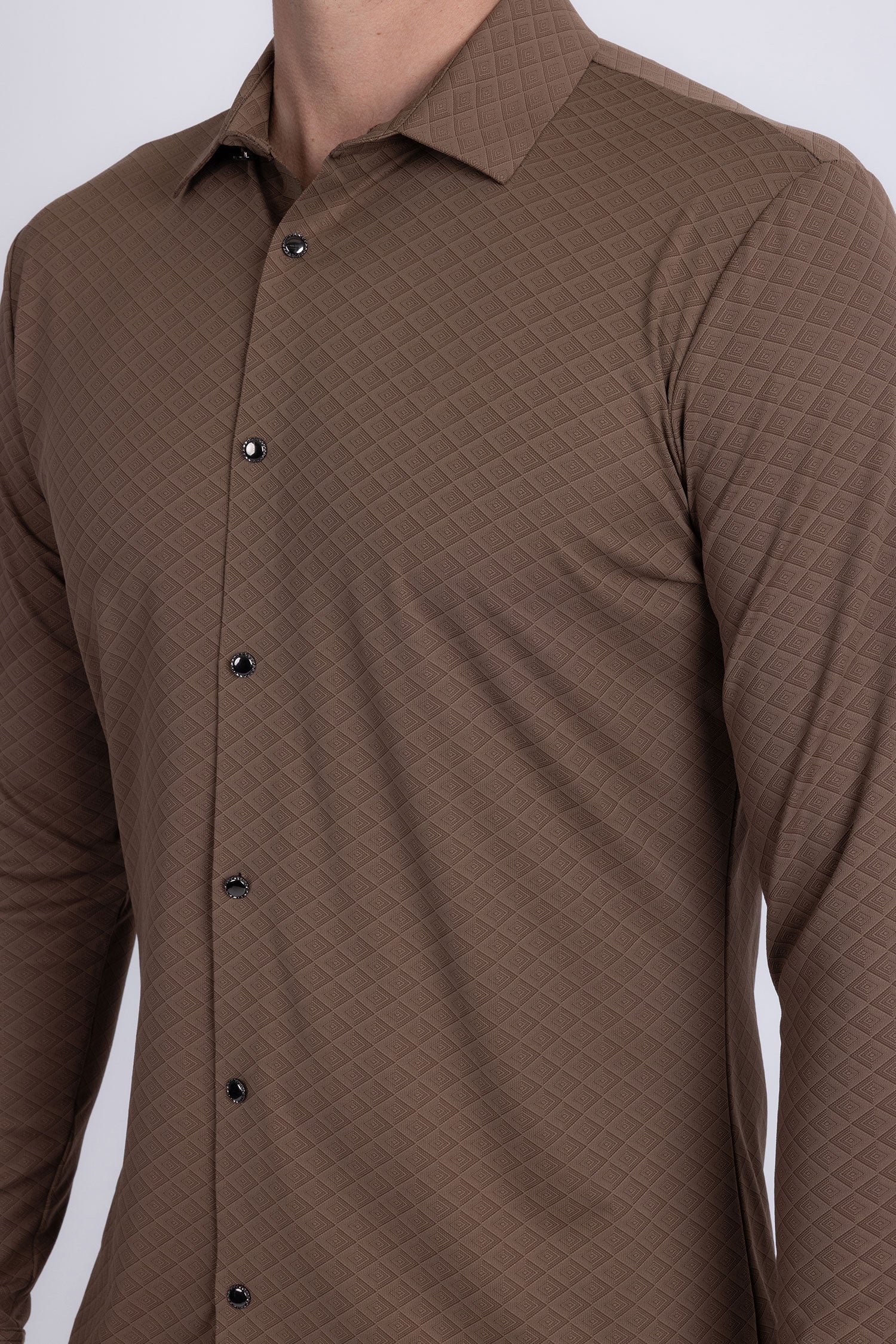 Napoleone Patterned Long Sleeve Shirt - Image 15