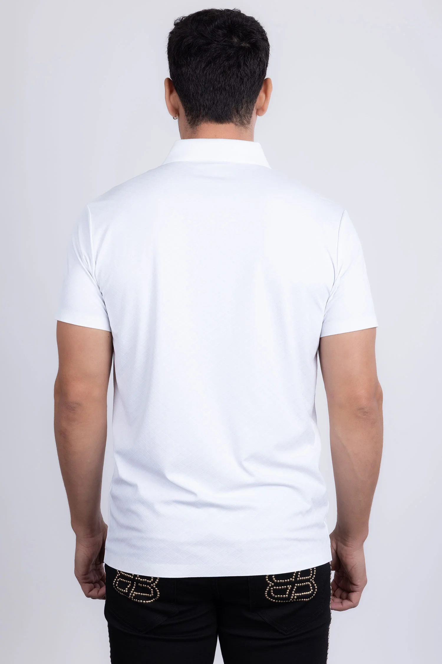 Napoleone Patterned Polo Shirt - Image 12