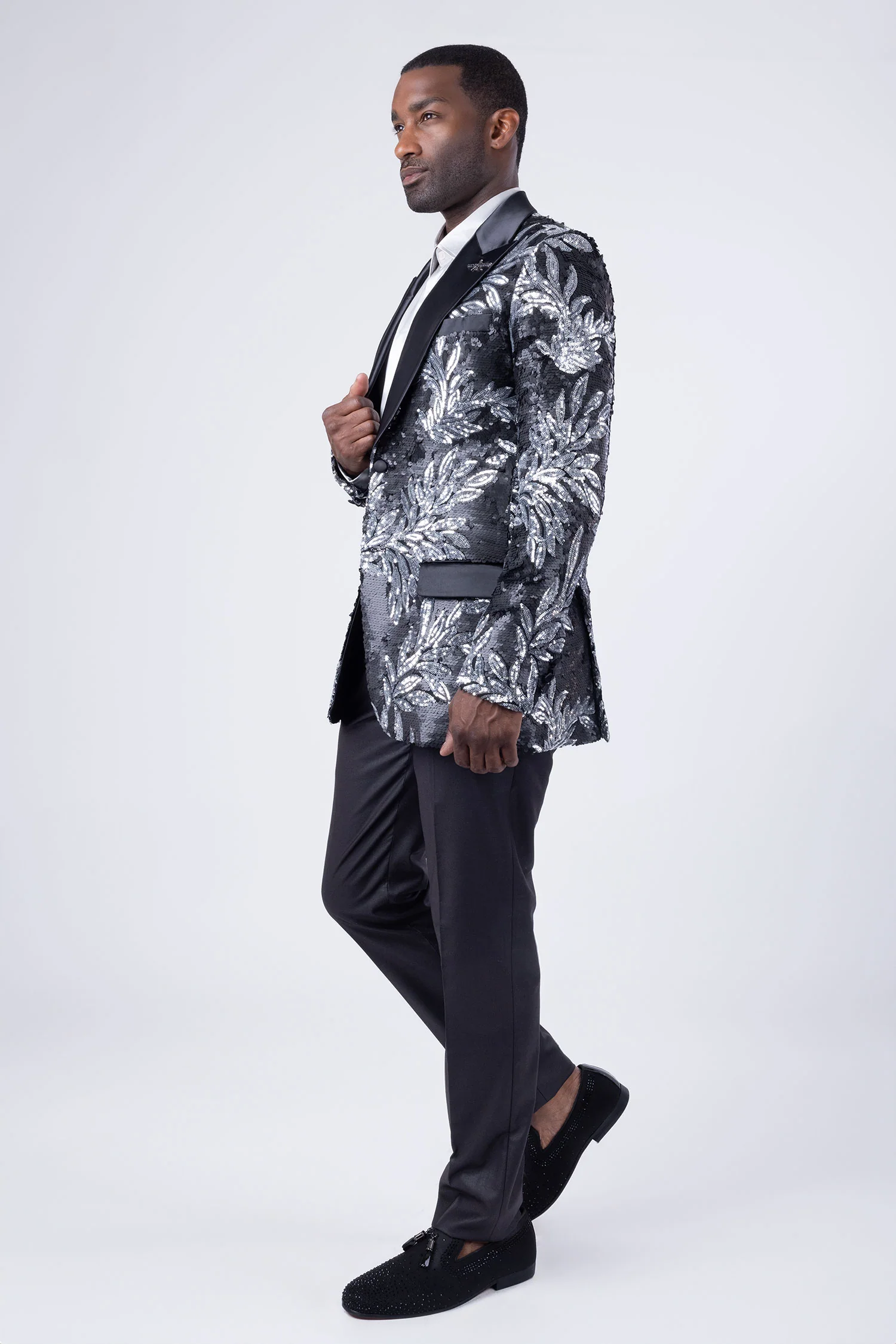Nolara Sequin Floral Blazer - Image 4