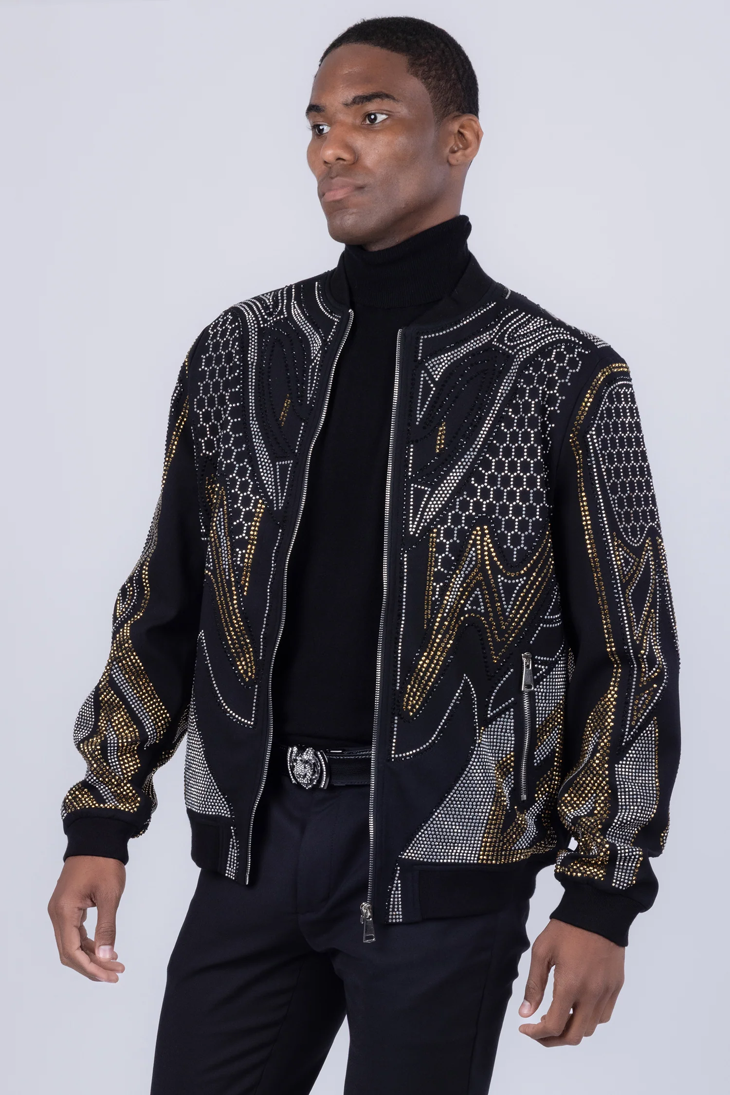 Osaka Rhinestone Bomber Jacket - Image 2