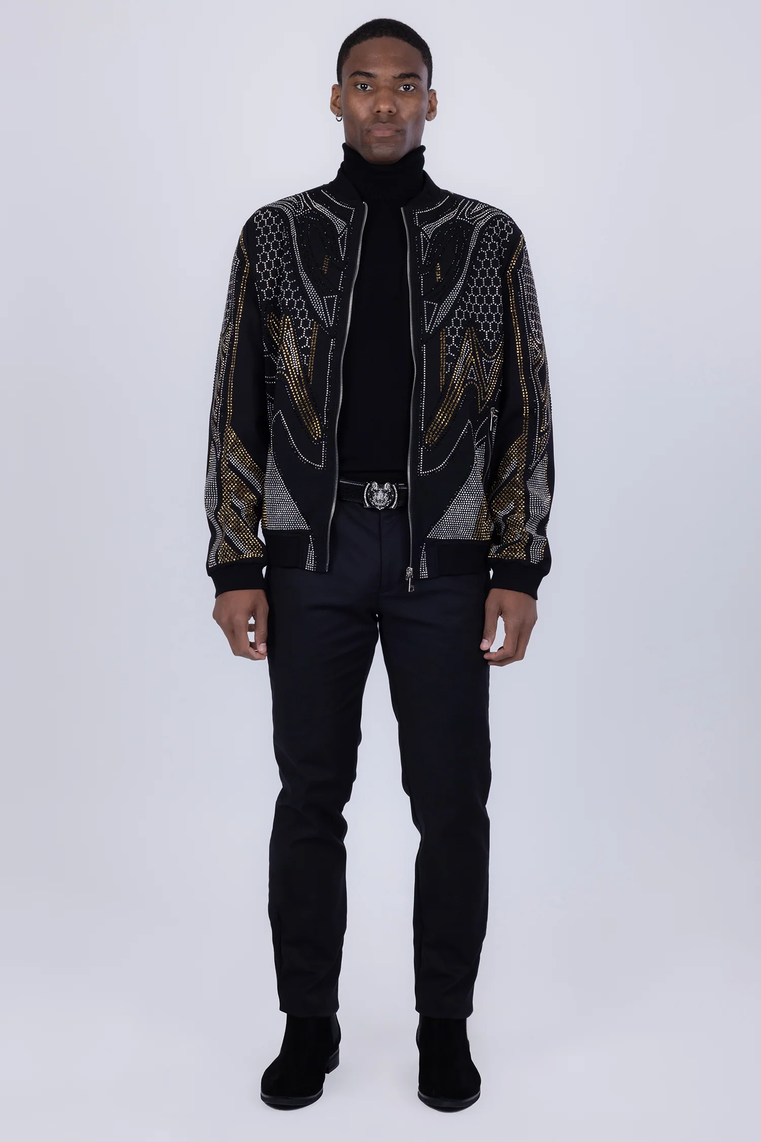 Osaka Rhinestone Bomber Jacket - Image 3