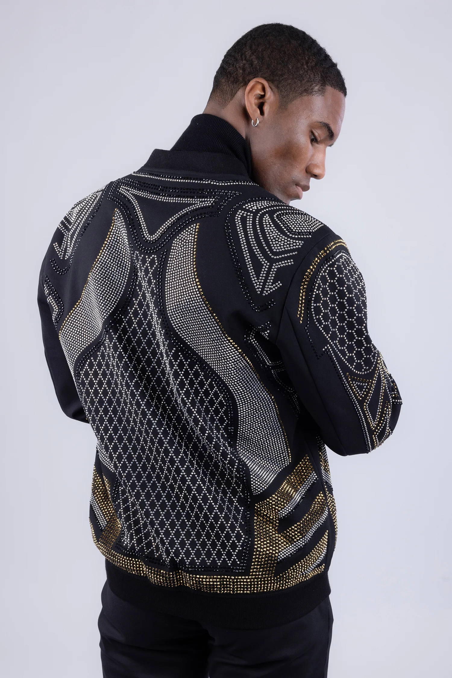 Osaka Rhinestone Bomber Jacket - Image 4