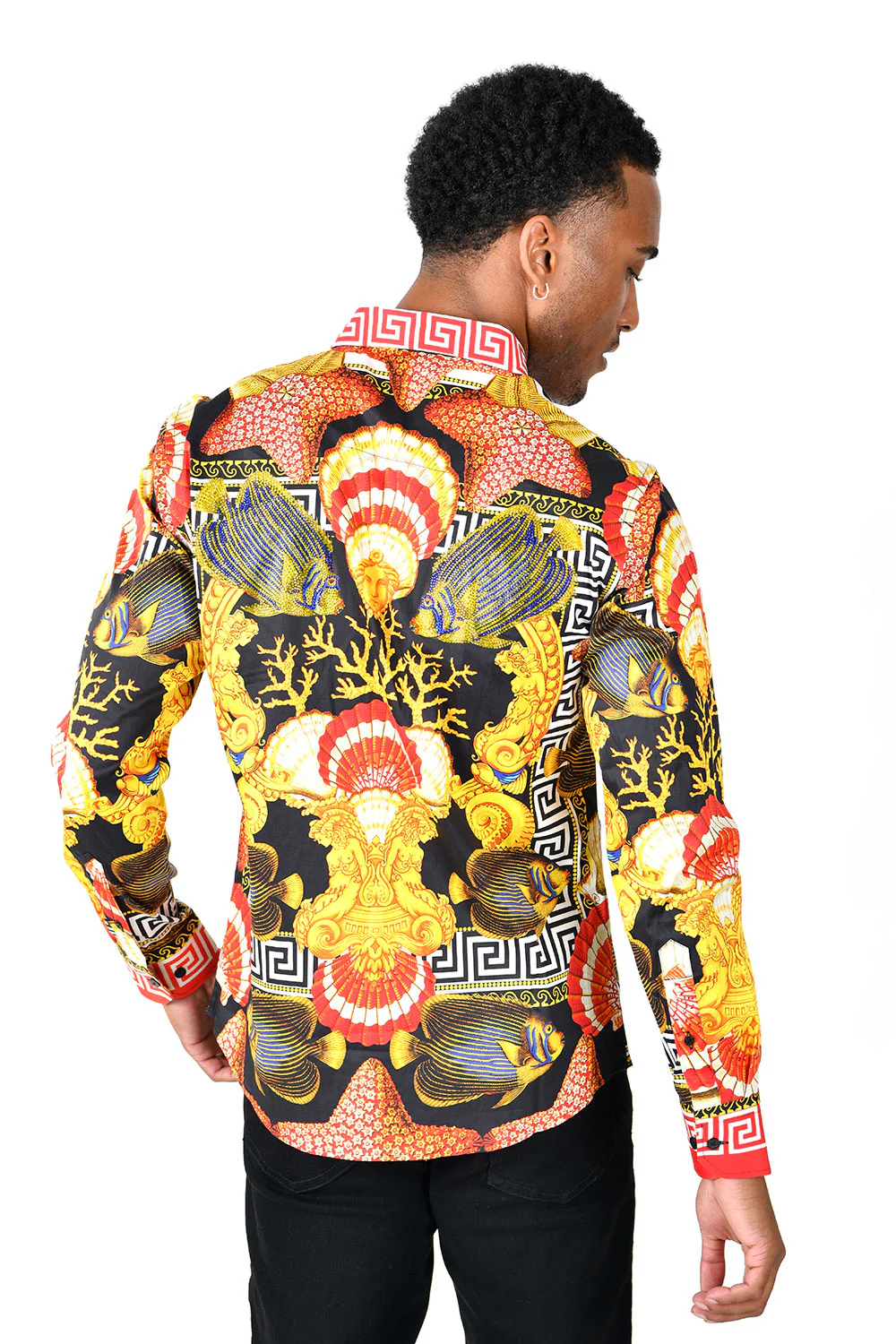 Oxford Rhinestone Long Sleeve Shirt - Image 9