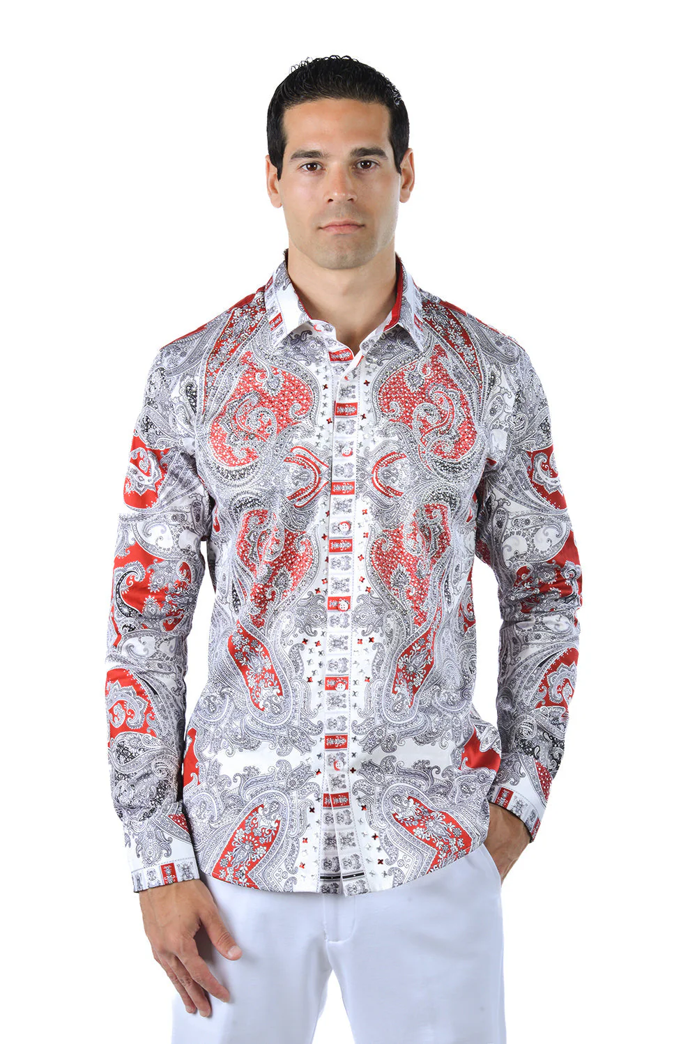 Paisley Rhinestone Long Sleeve Shirt - Image 16