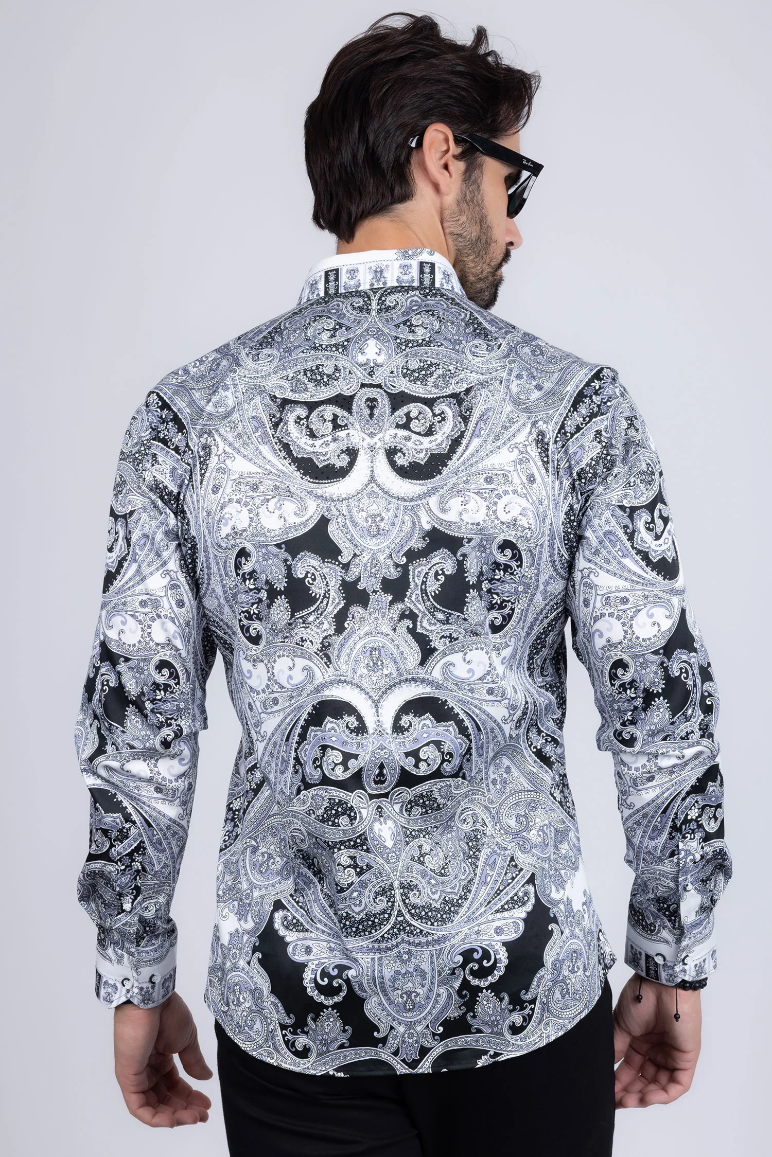 Paisley Rhinestone Long Sleeve Shirt - Image 5