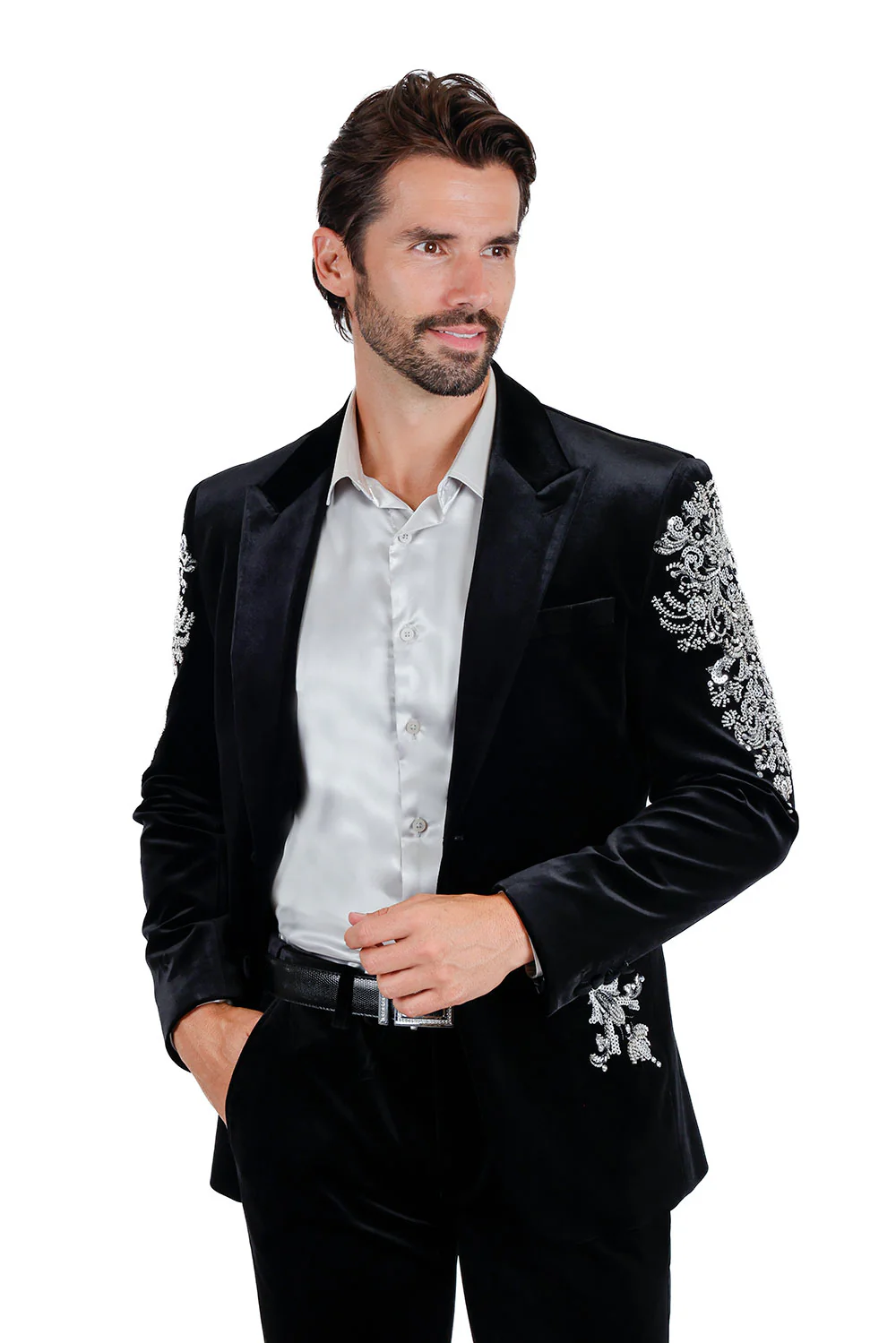 Palermo Passion Velvet Sequin Blazer - Image 12