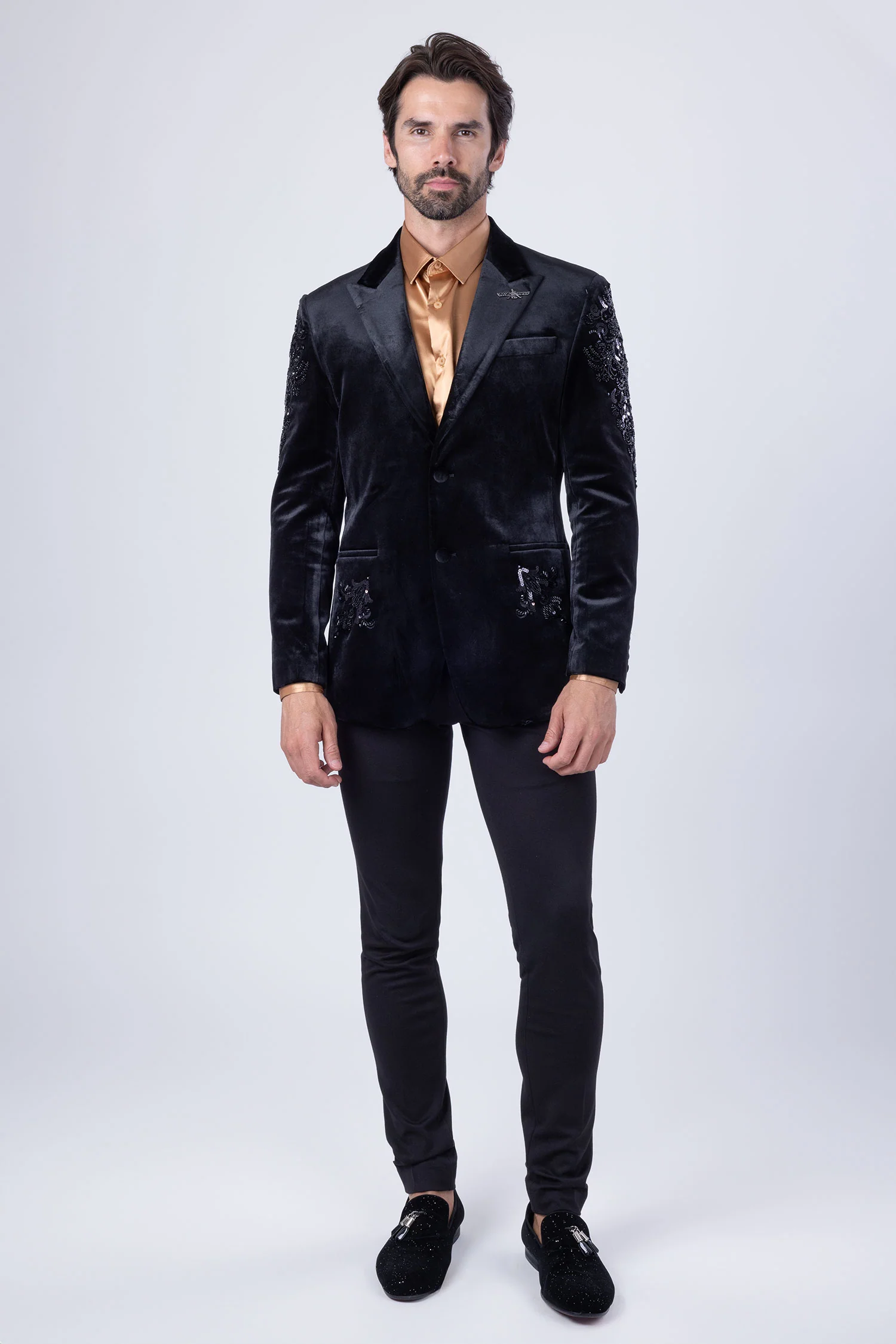Palermo Passion Velvet Sequin Blazer - Image 6