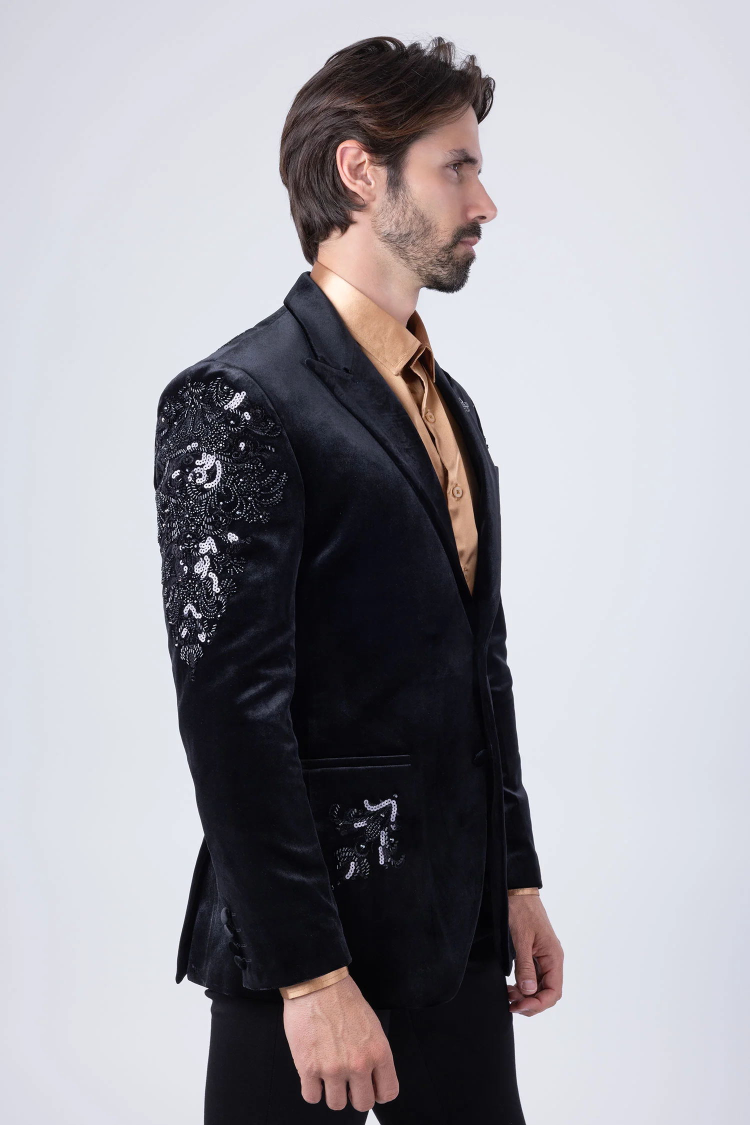 Palermo Passion Velvet Sequin Blazer - Image 8