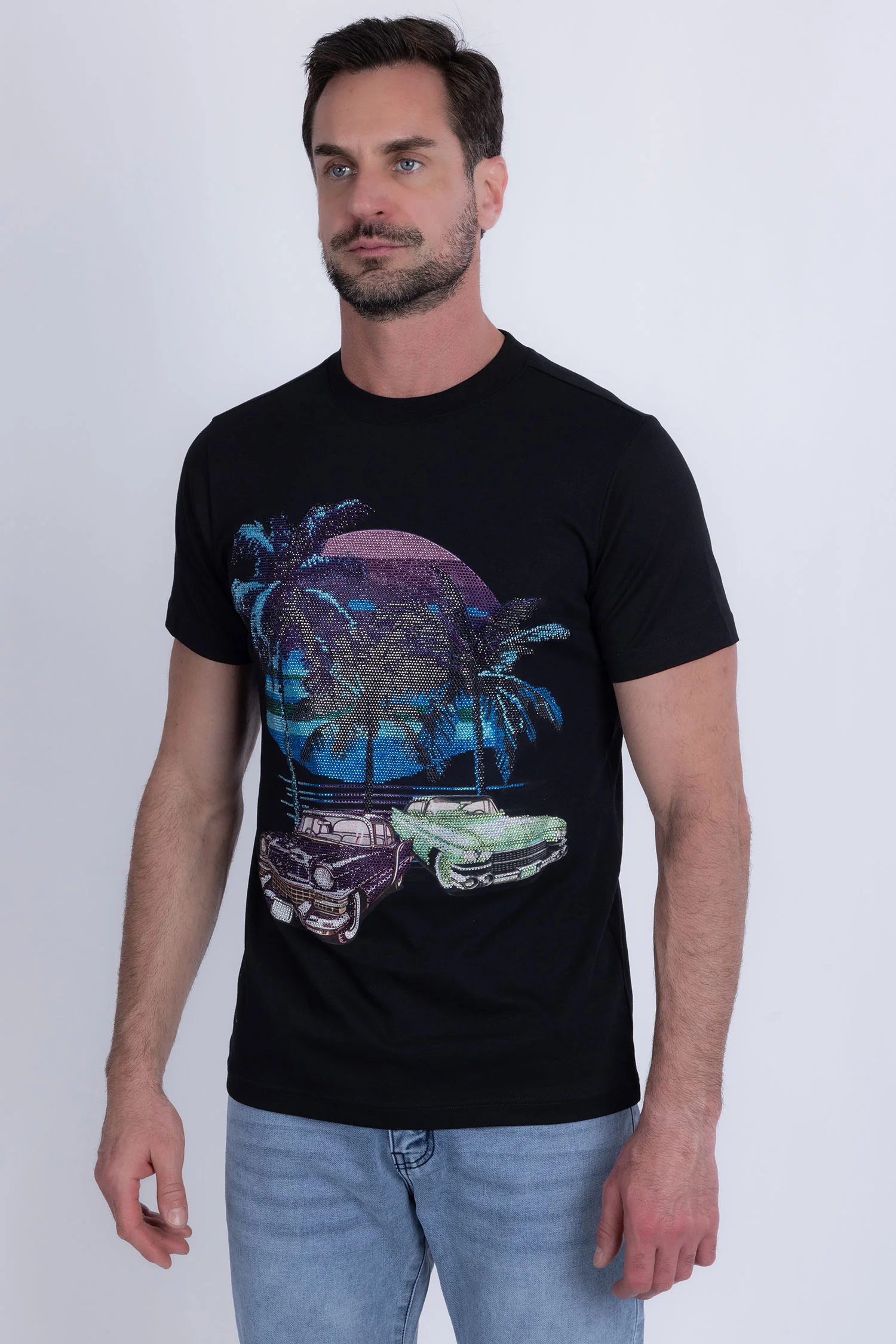 Palm Beach Rhinestone T-Shirt - Image 5