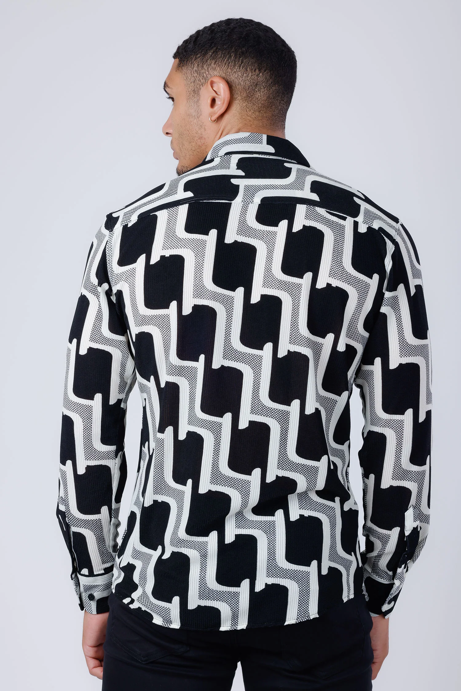Pattaya Geometric Long Sleeve Shirt - Image 5