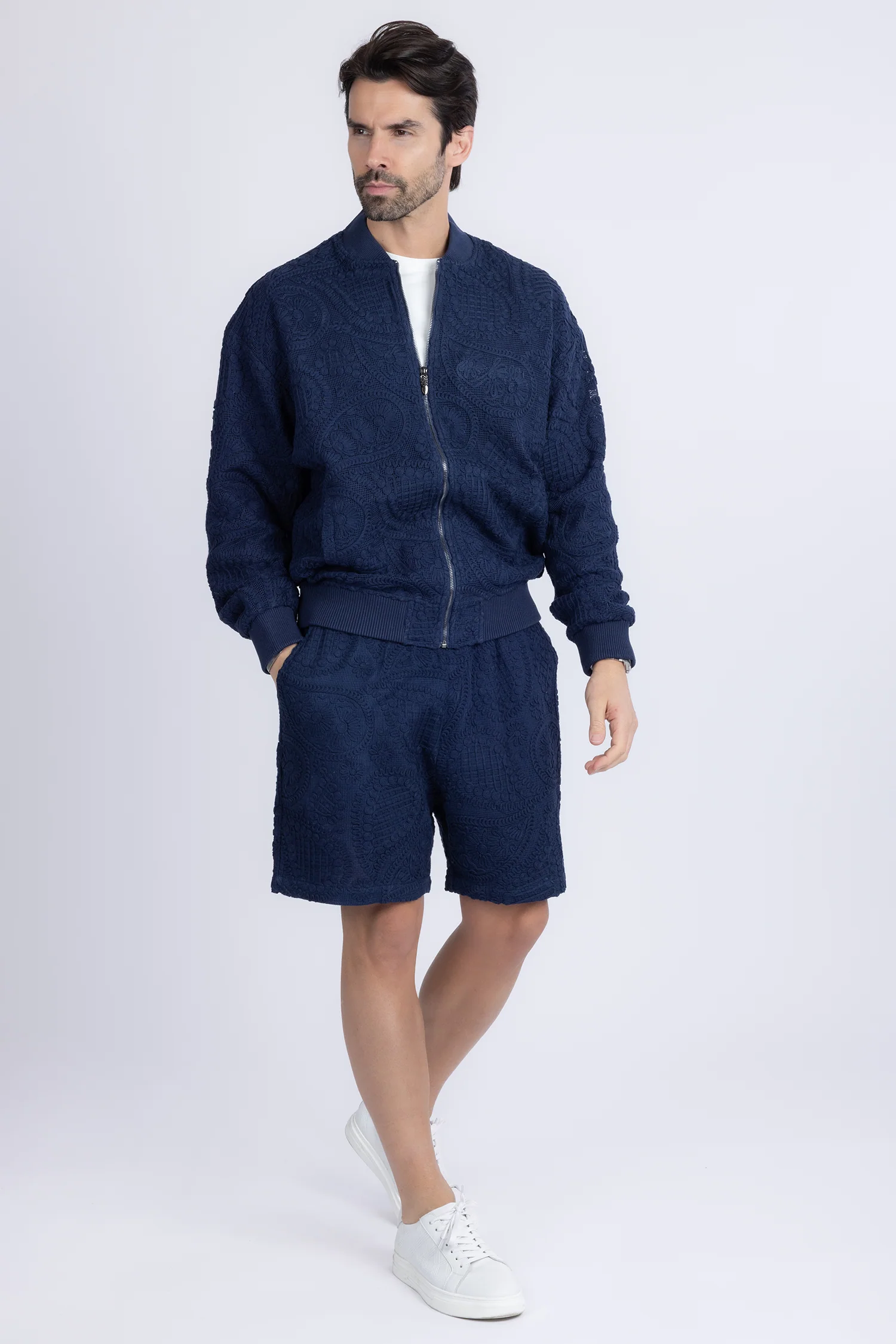 Pune Crochet Bomber Jacket - Image 10