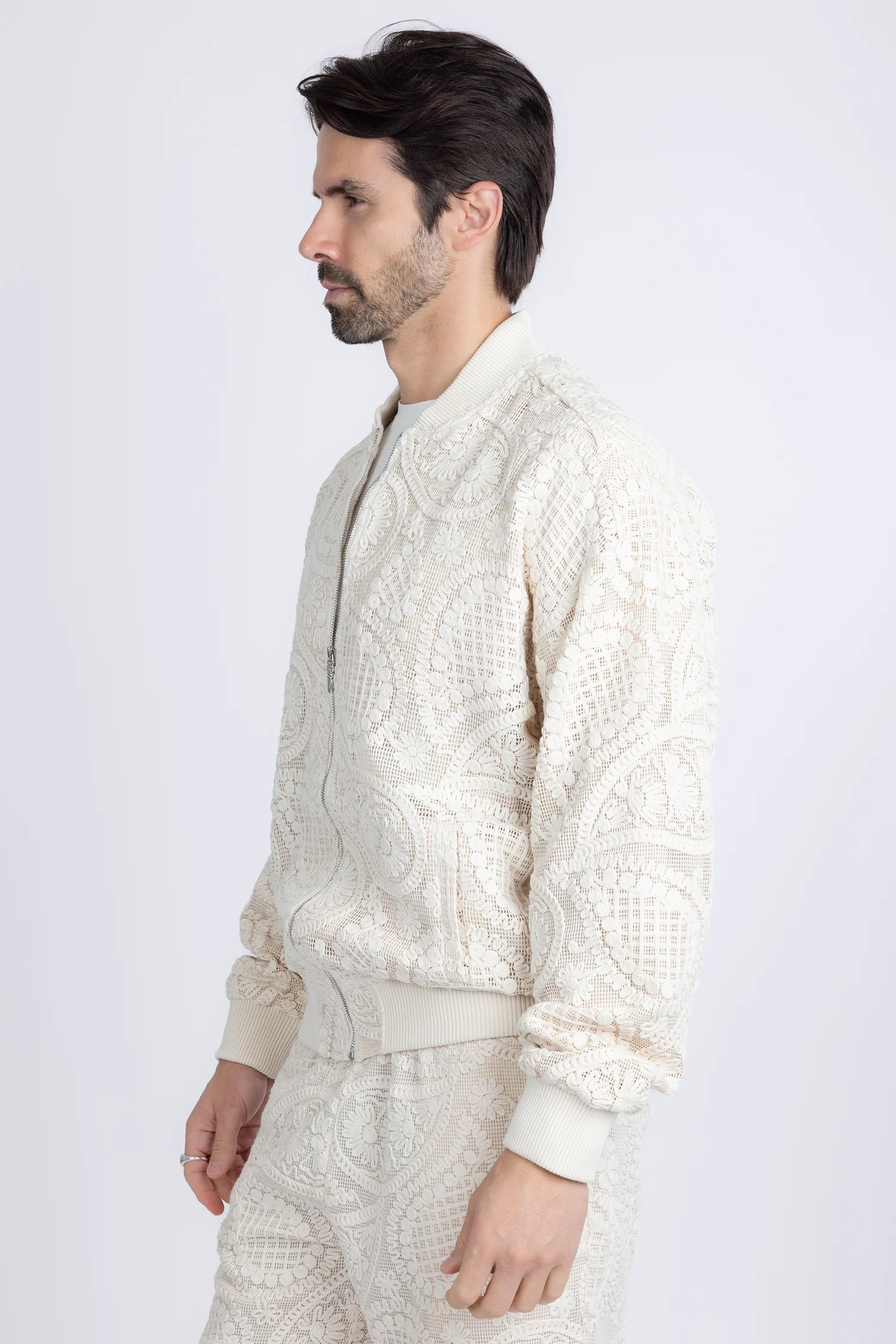 Pune Crochet Bomber Jacket - Image 17