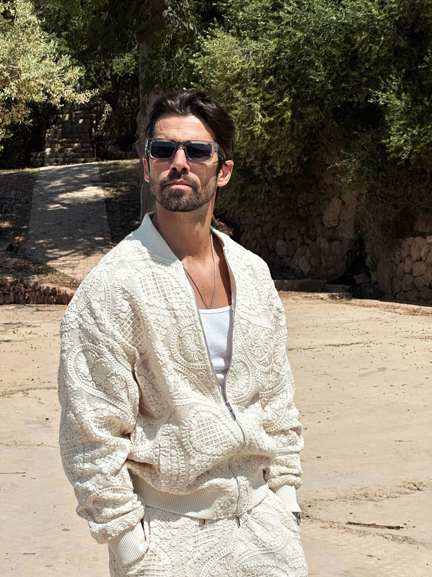 Pune Crochet Bomber Jacket - Image 3