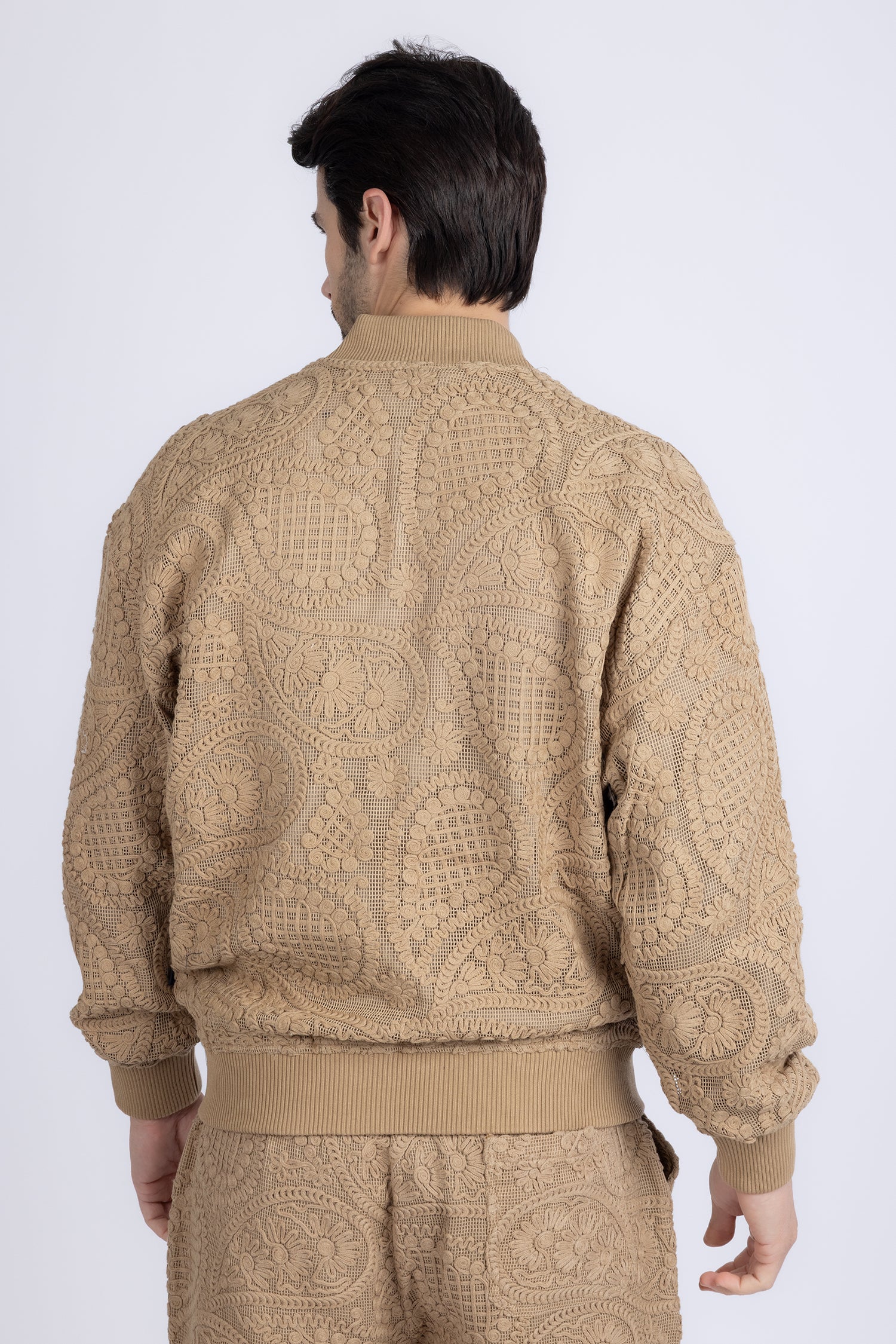 Pune Crochet Bomber Jacket - Image 5