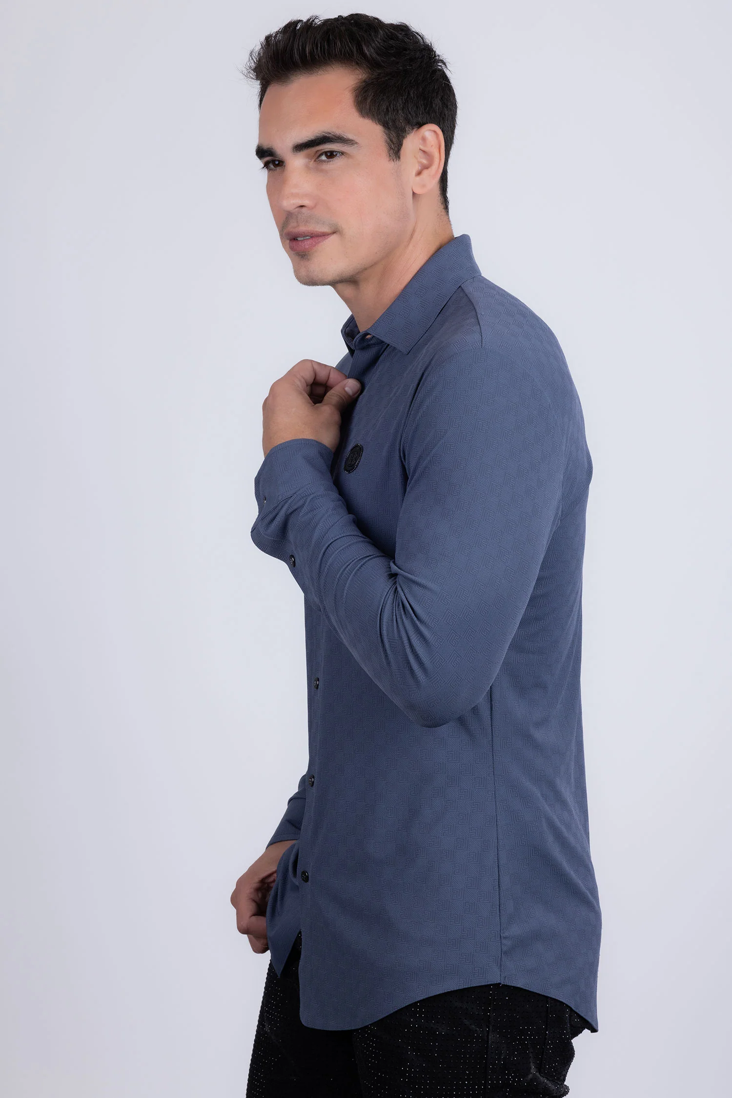 Qingdao Patterned Long Sleeve Shirt - Image 14