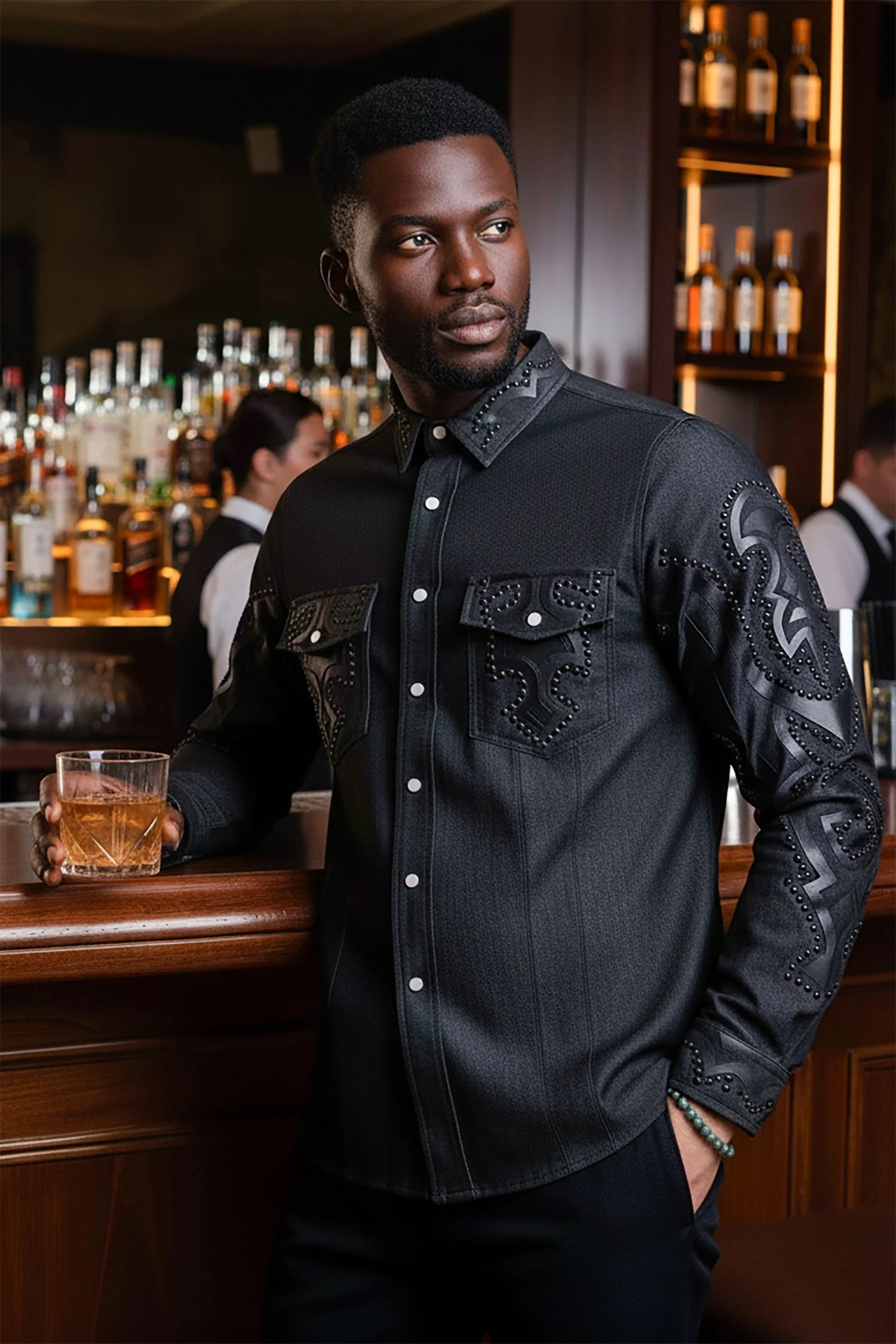 Riyadh Studded Long Sleeve Shirt - Image 3