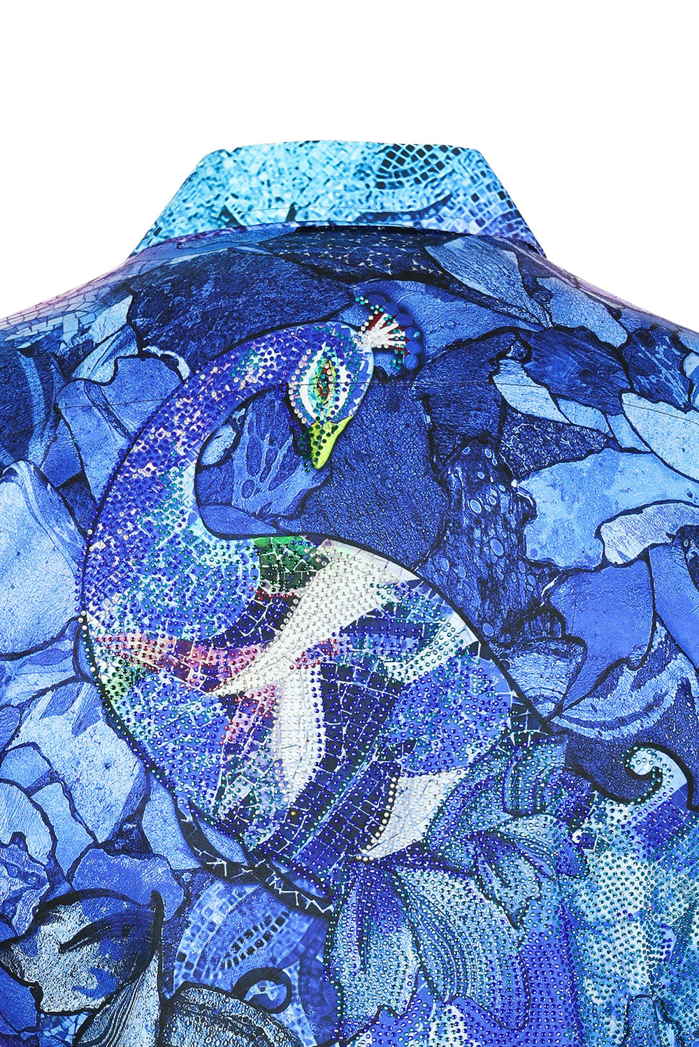 Roma Peacock Rhinestone Long Sleeve Shirt - Image 10