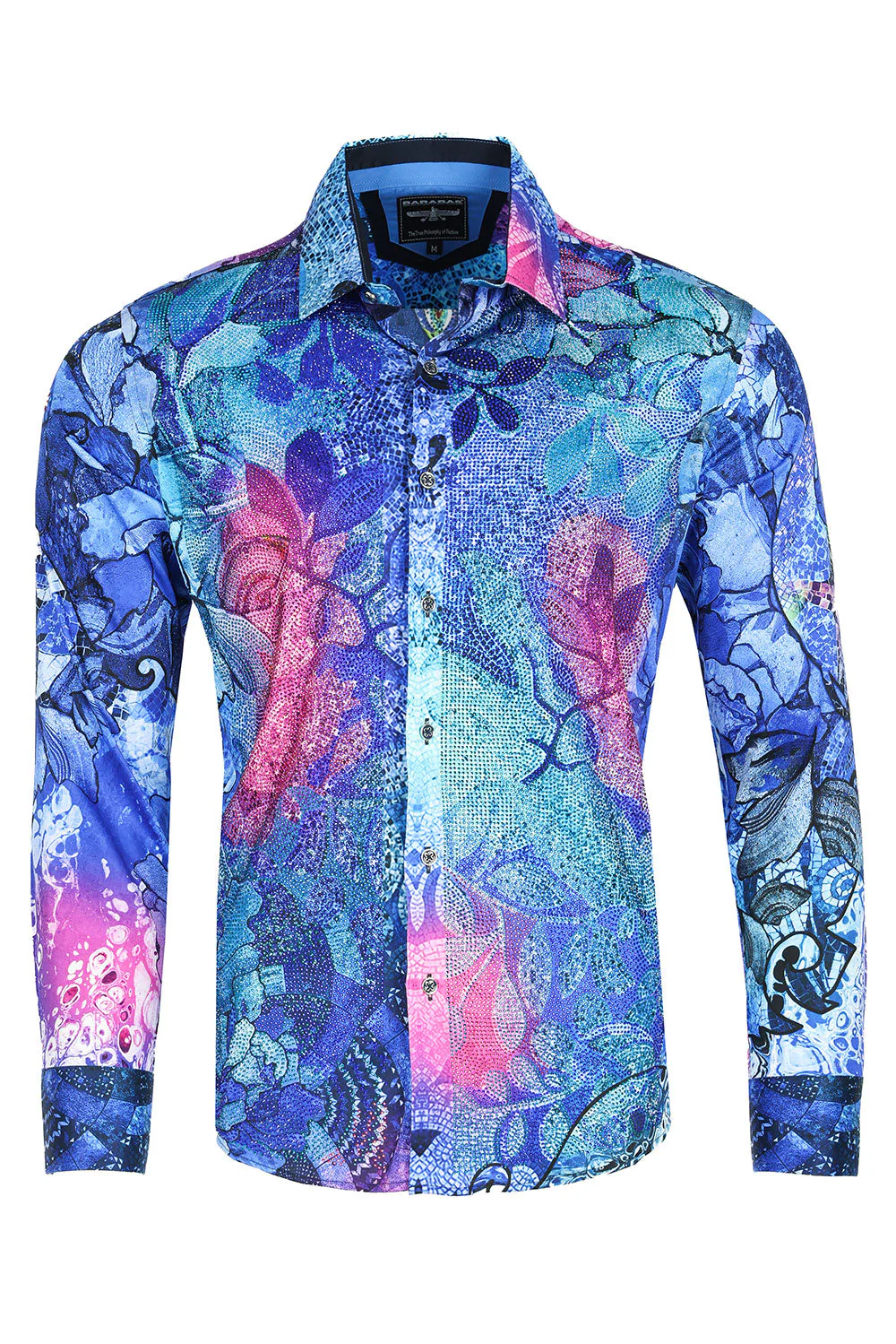 Roma Peacock Rhinestone Long Sleeve Shirt - Image 8
