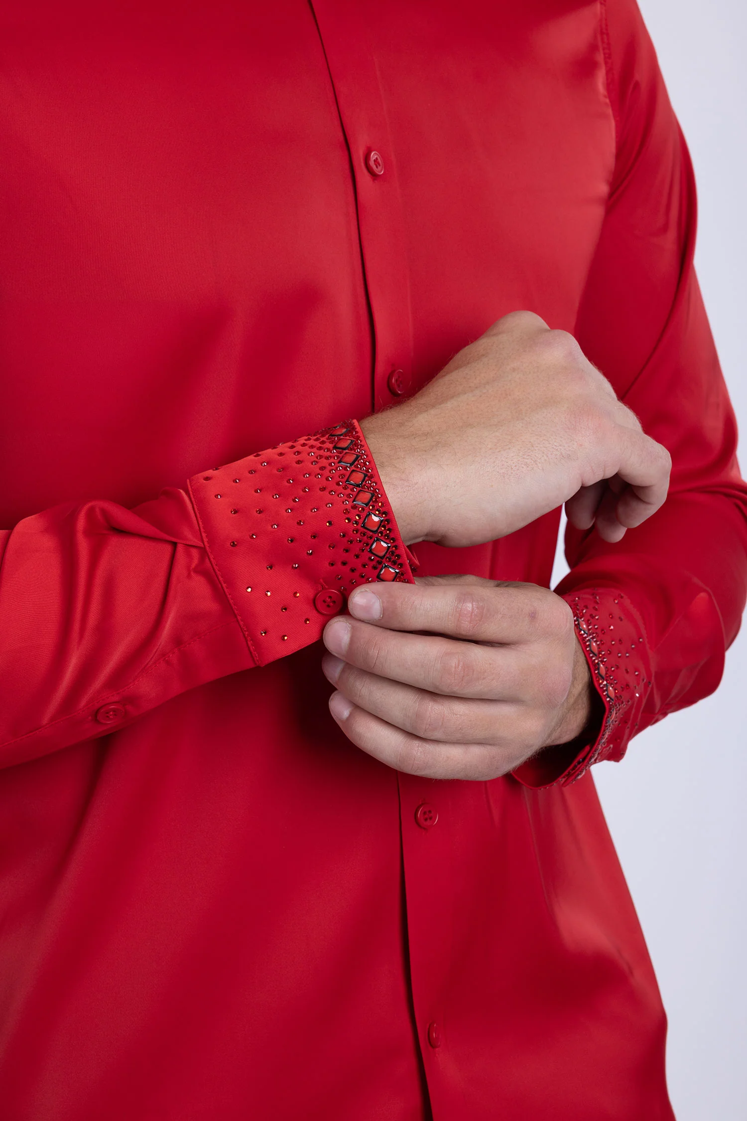 Slinket Rhinestone Long Sleeve Shirt - Image 19