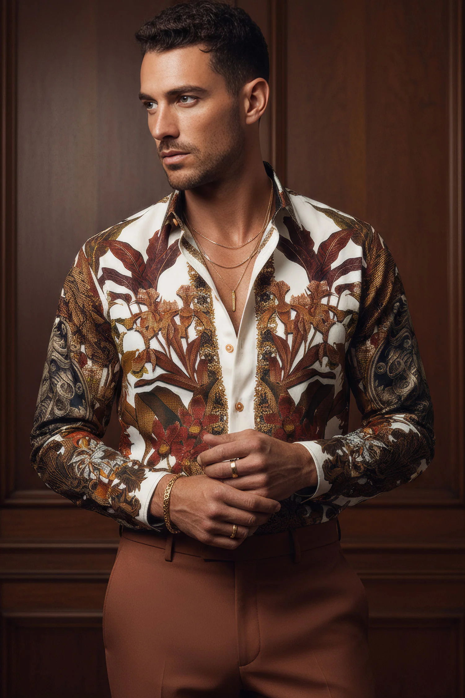 Snazzy Genre Rhinestone Long Sleeve Shirt