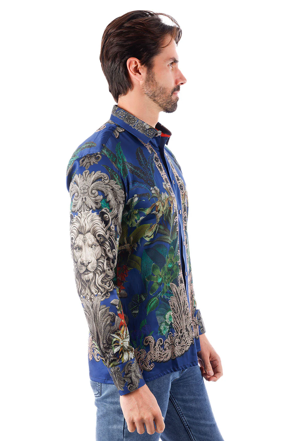 Snazzy Genre Rhinestone Long Sleeve Shirt - Image 10