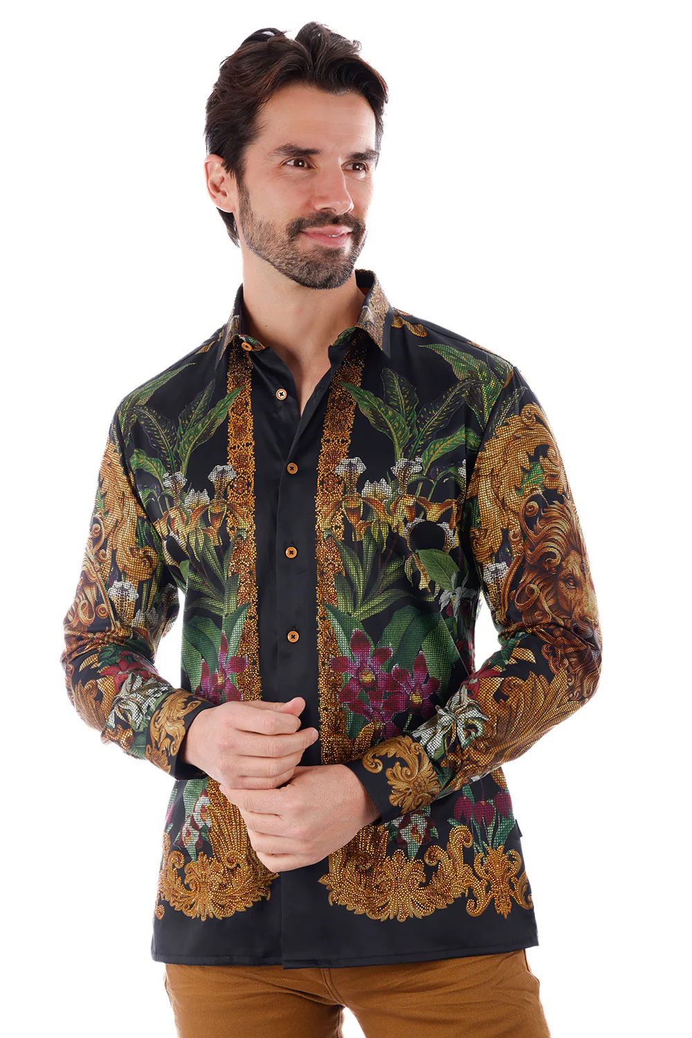 Snazzy Genre Rhinestone Long Sleeve Shirt - Image 13