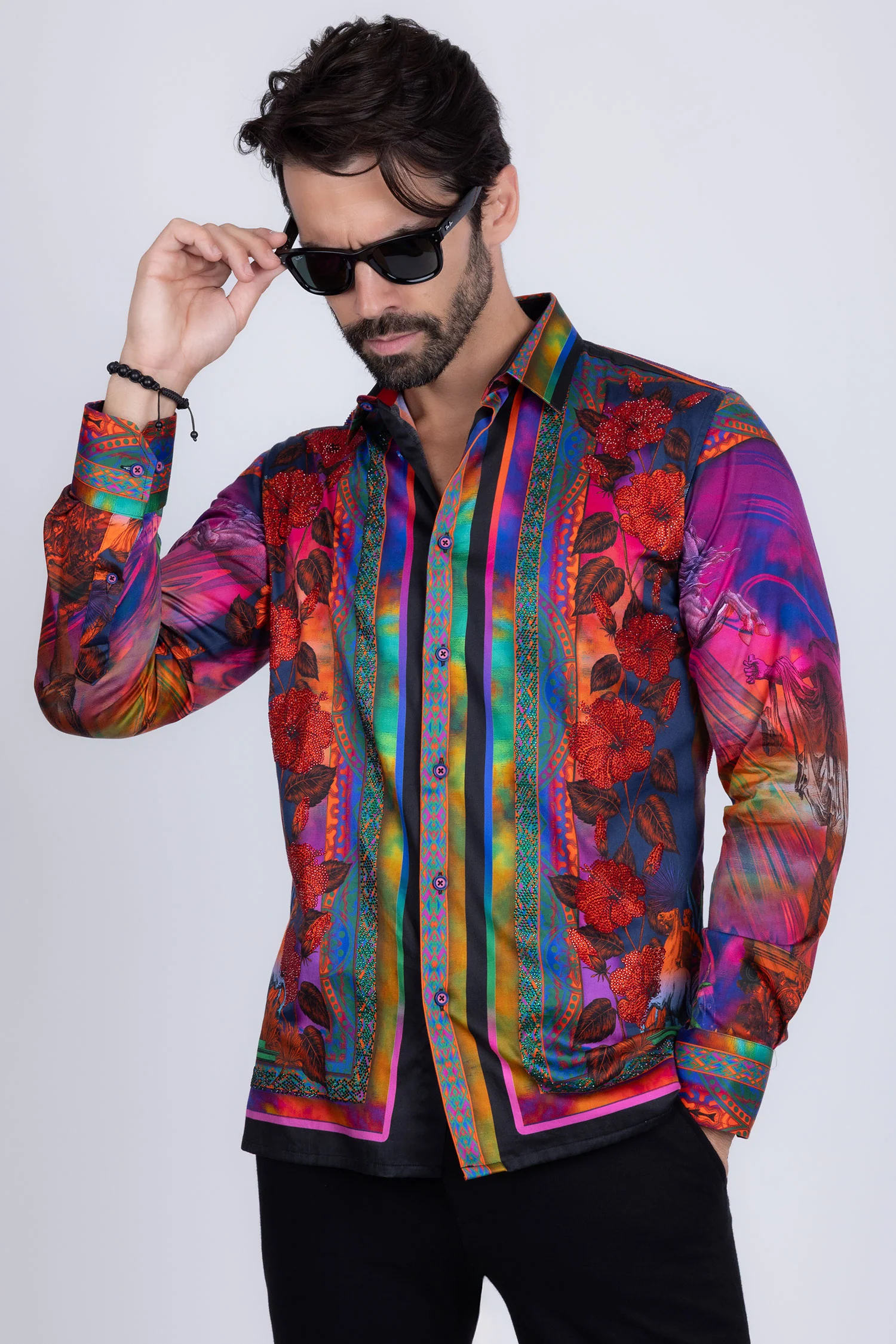 Squinting Dash Stone Long Sleeve Shirt - Image 4