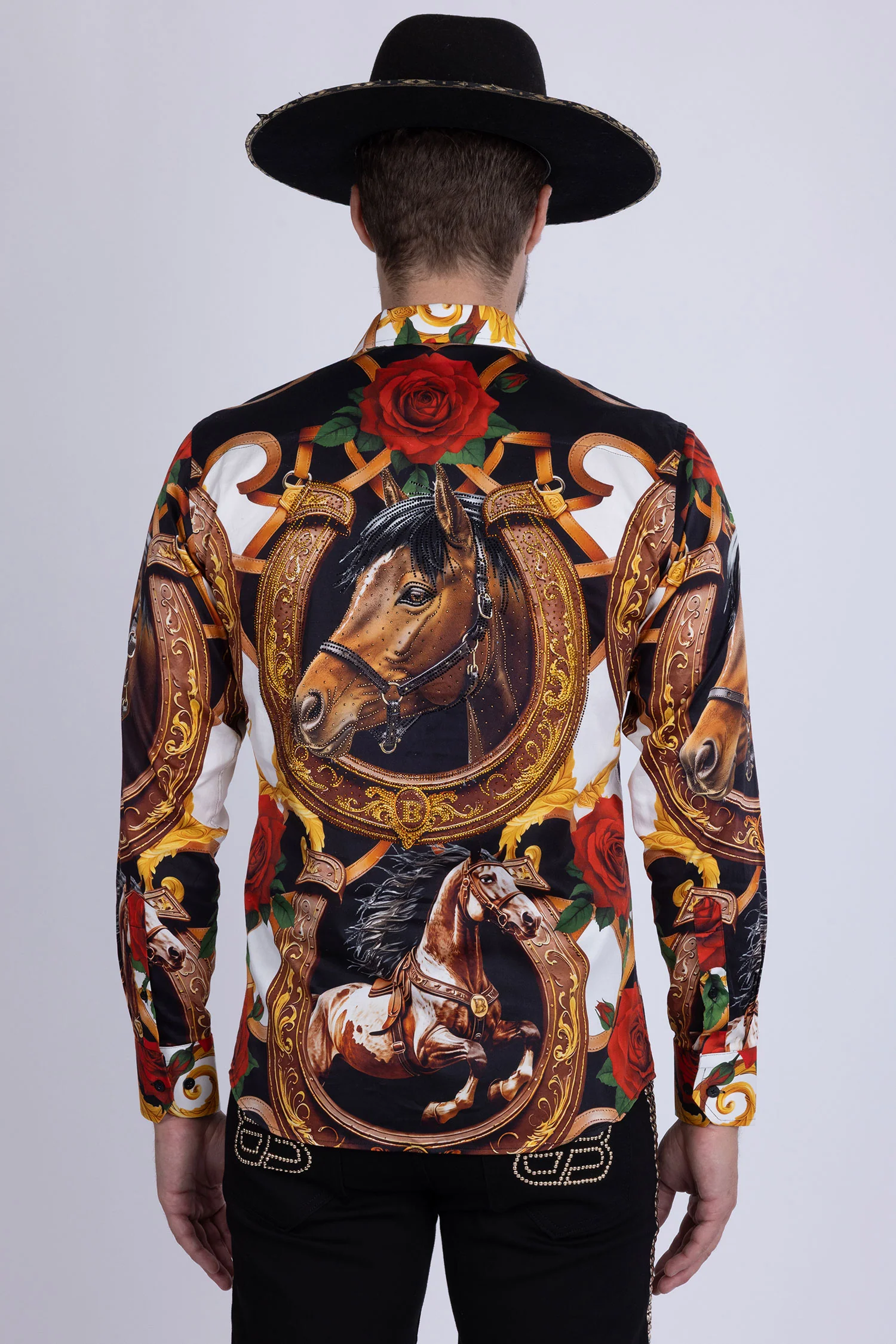 Stallion Rhinestone Long Sleeve Shirt - Image 10