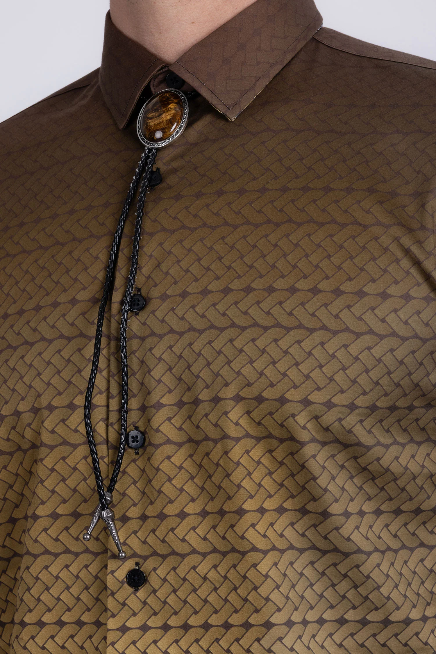 Strand Patterned Long Sleeve Shirt - Image 12