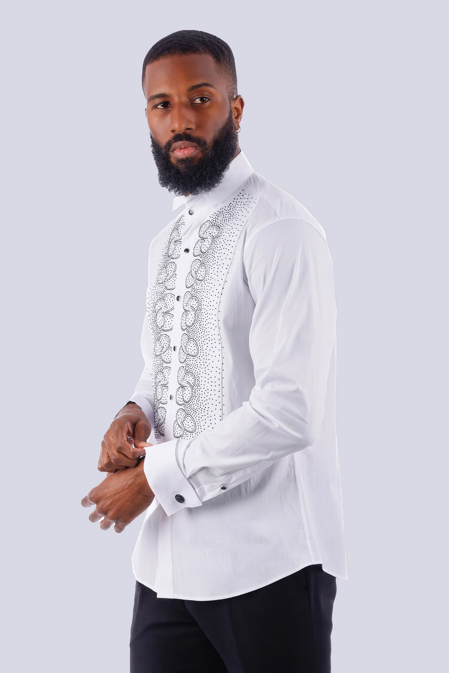 Symmetrical Tracing Long Sleeve Shirt - Image 5