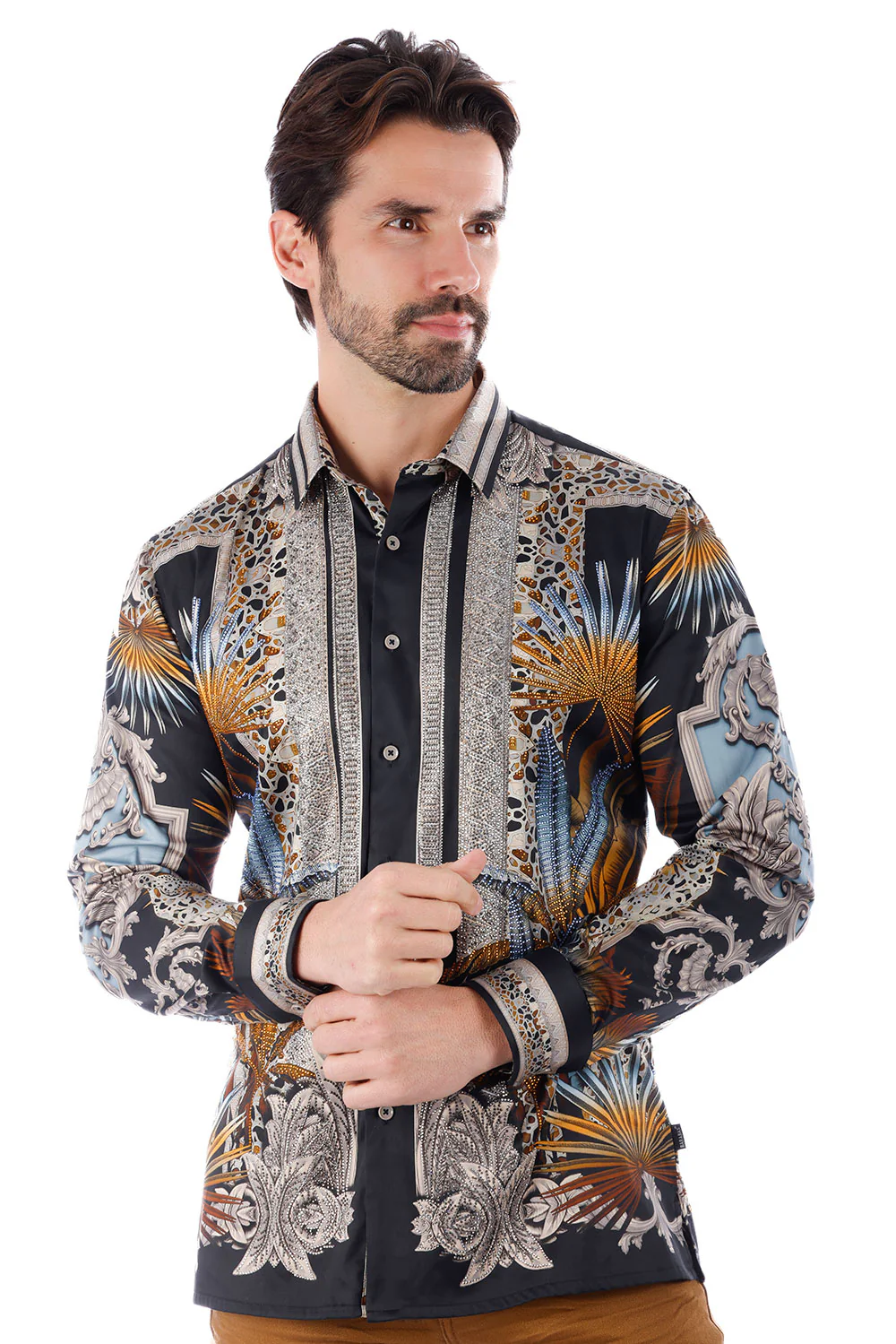 The Rage Look Rhinestone Long Sleeve Shirt - Image 17