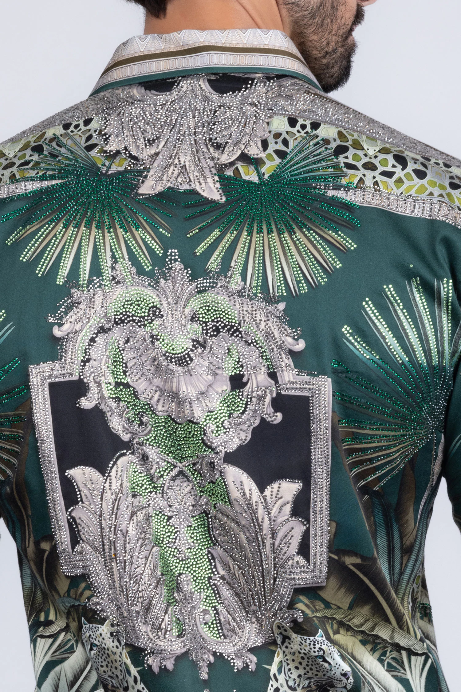 The Rage Look Rhinestone Long Sleeve Shirt - Image 9