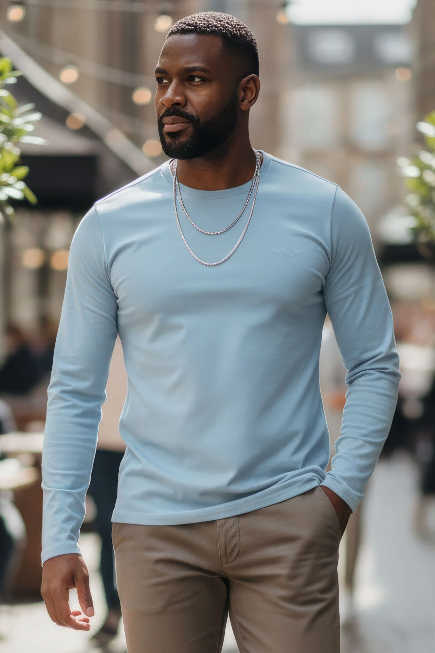 Trendy basics Long Sleeve Crew Neck T-Shirt - Image 10