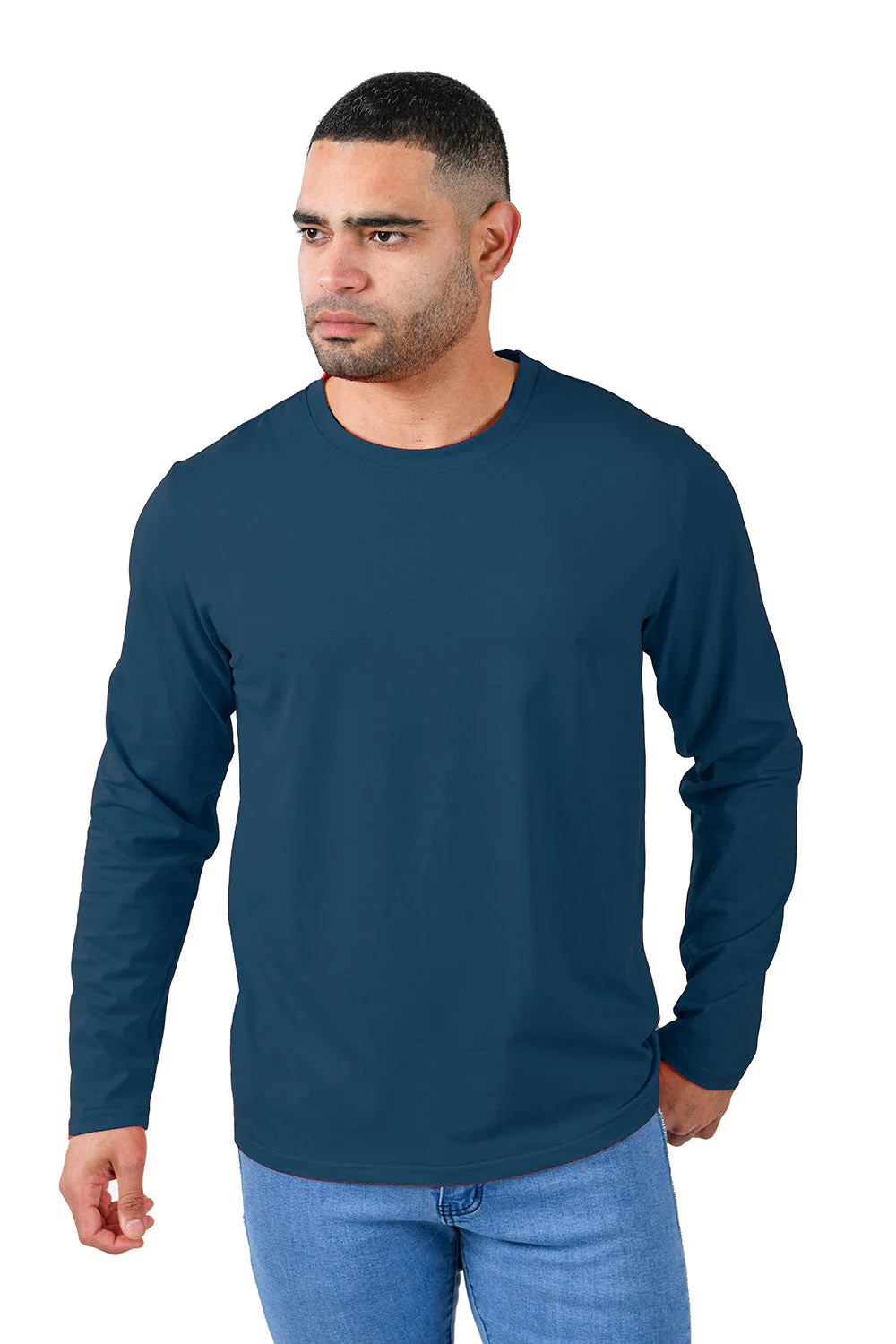 Trendy basics Long Sleeve Crew Neck T-Shirt - Image 20