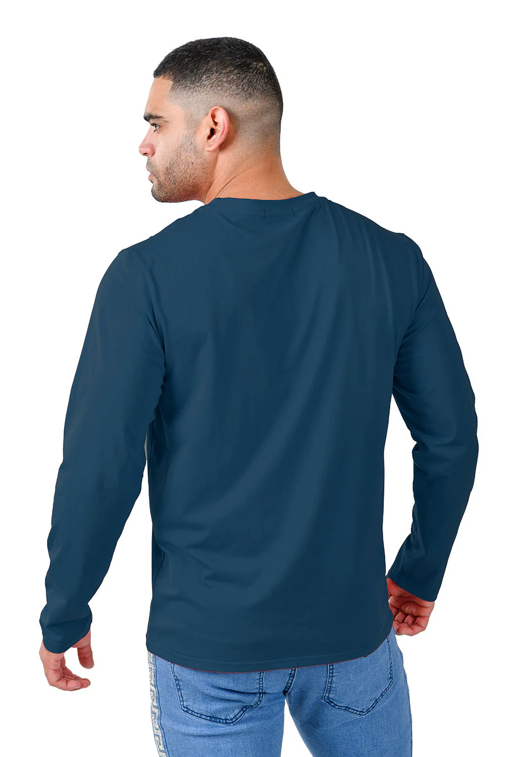 Trendy basics Long Sleeve Crew Neck T-Shirt - Image 21