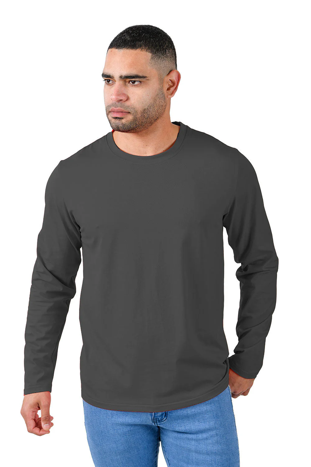 Trendy basics Long Sleeve Crew Neck T-Shirt - Image 29