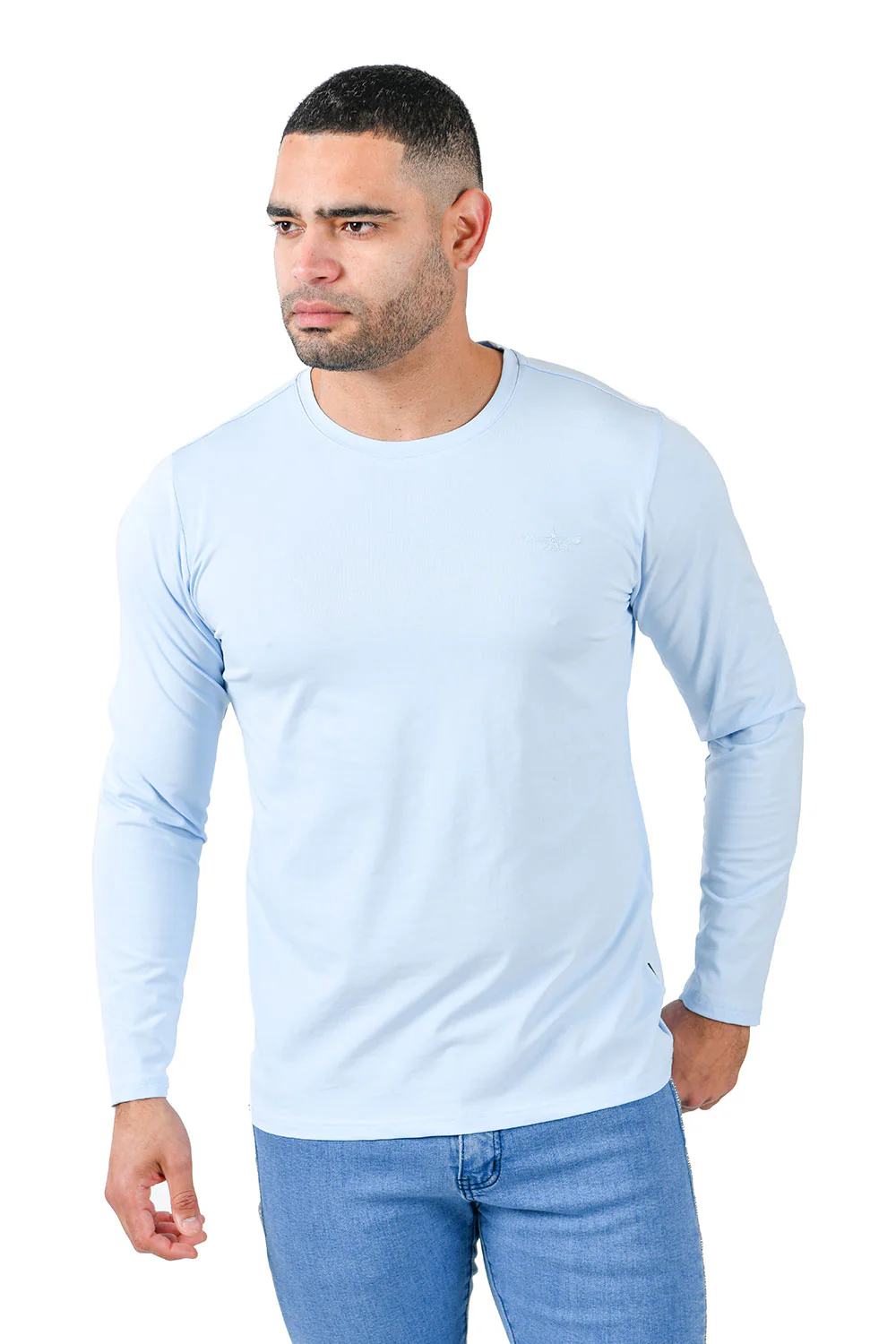 Trendy basics Long Sleeve Crew Neck T-Shirt - Image 32