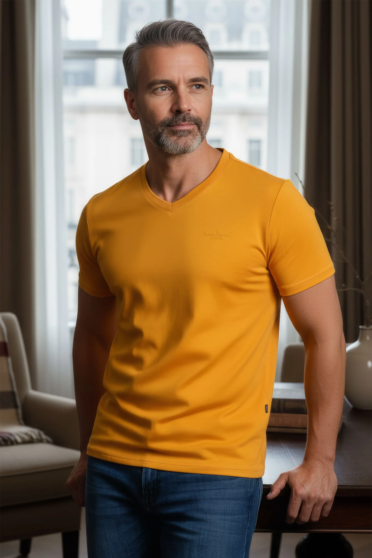 Trendy basics V-Neck T-Shirt - Image 24