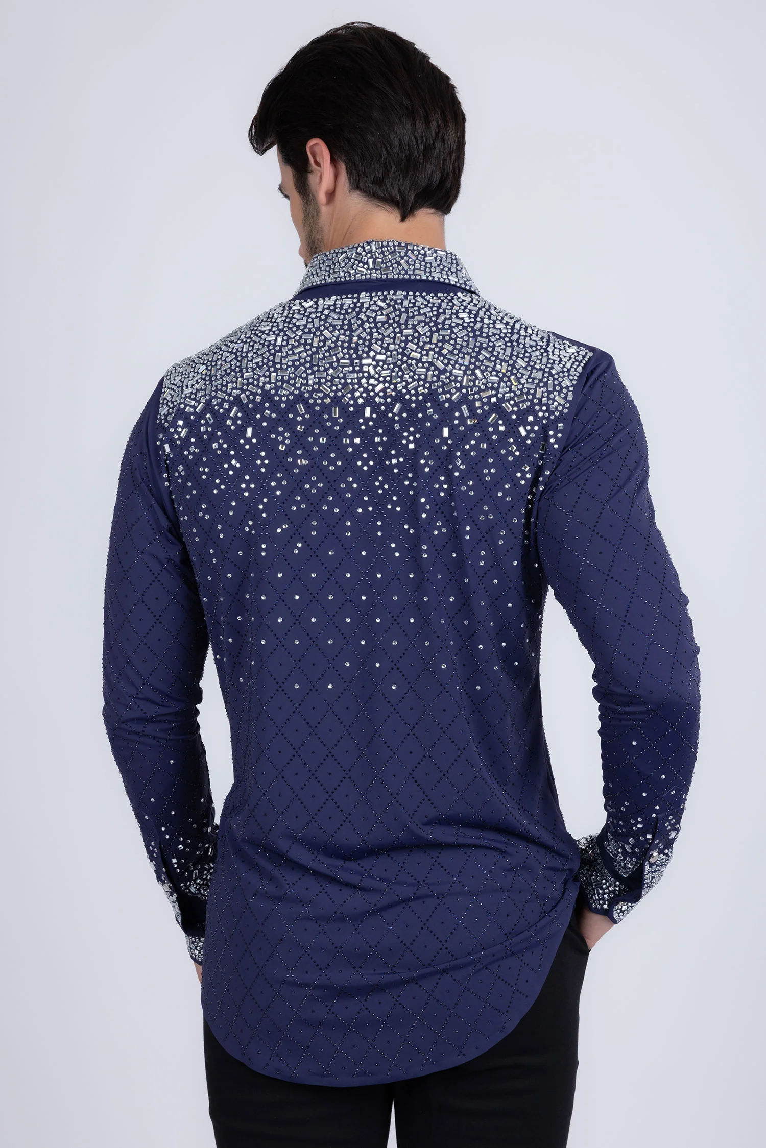 Trivon Rhinestone Long Sleeve Shirt - Image 16