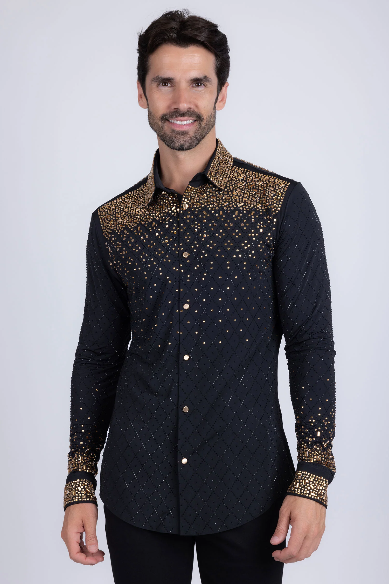Trivon Rhinestone Long Sleeve Shirt - Image 25